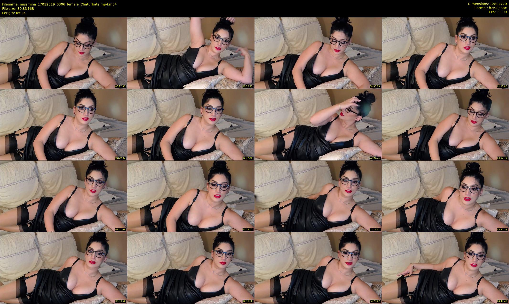 missmina — 6 minute Chaturbate female cam show recording, 720p, Jan 17, 2019