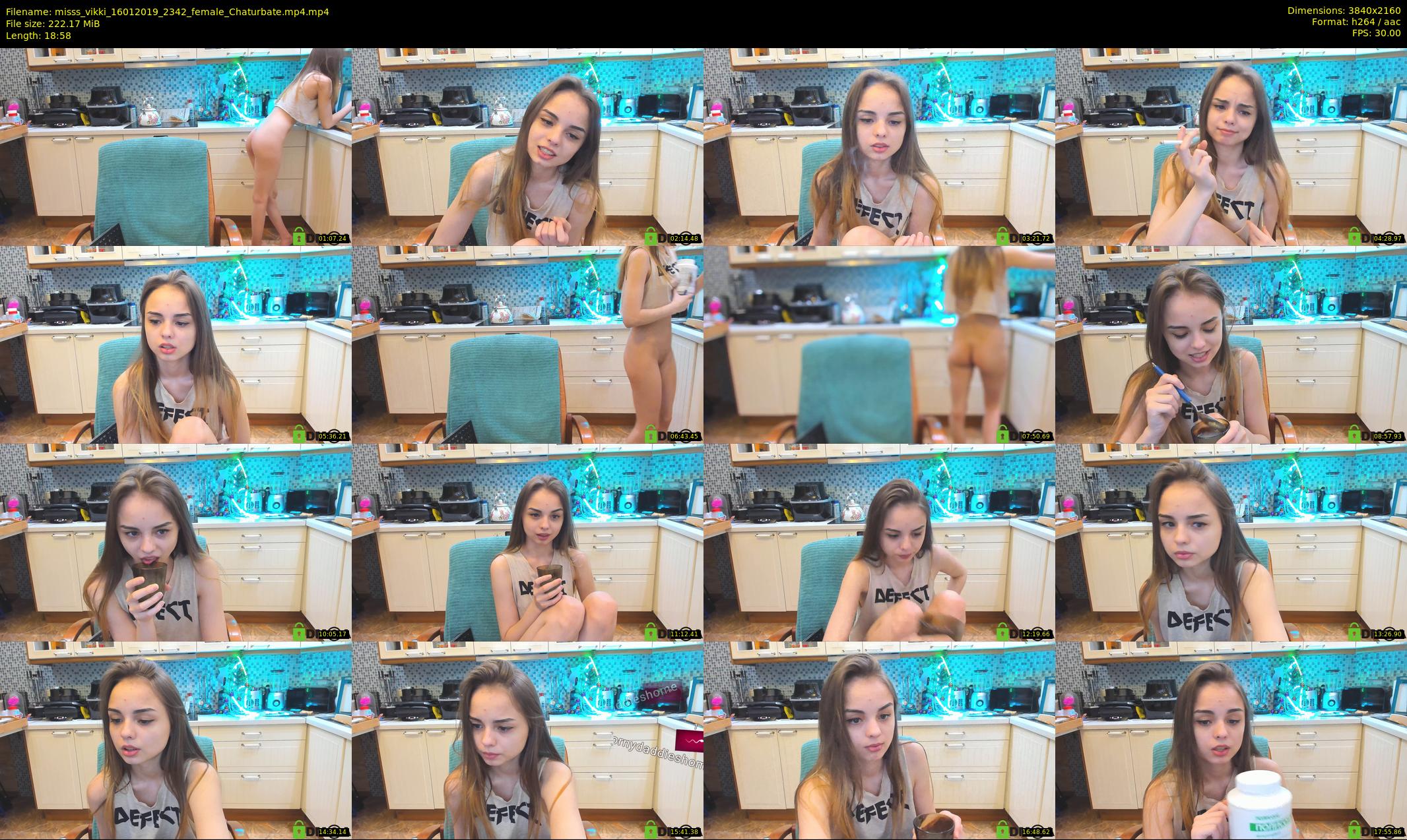 misss_vikki — 19 minute Chaturbate female cam show recording, 4K, Jan 16, 2019