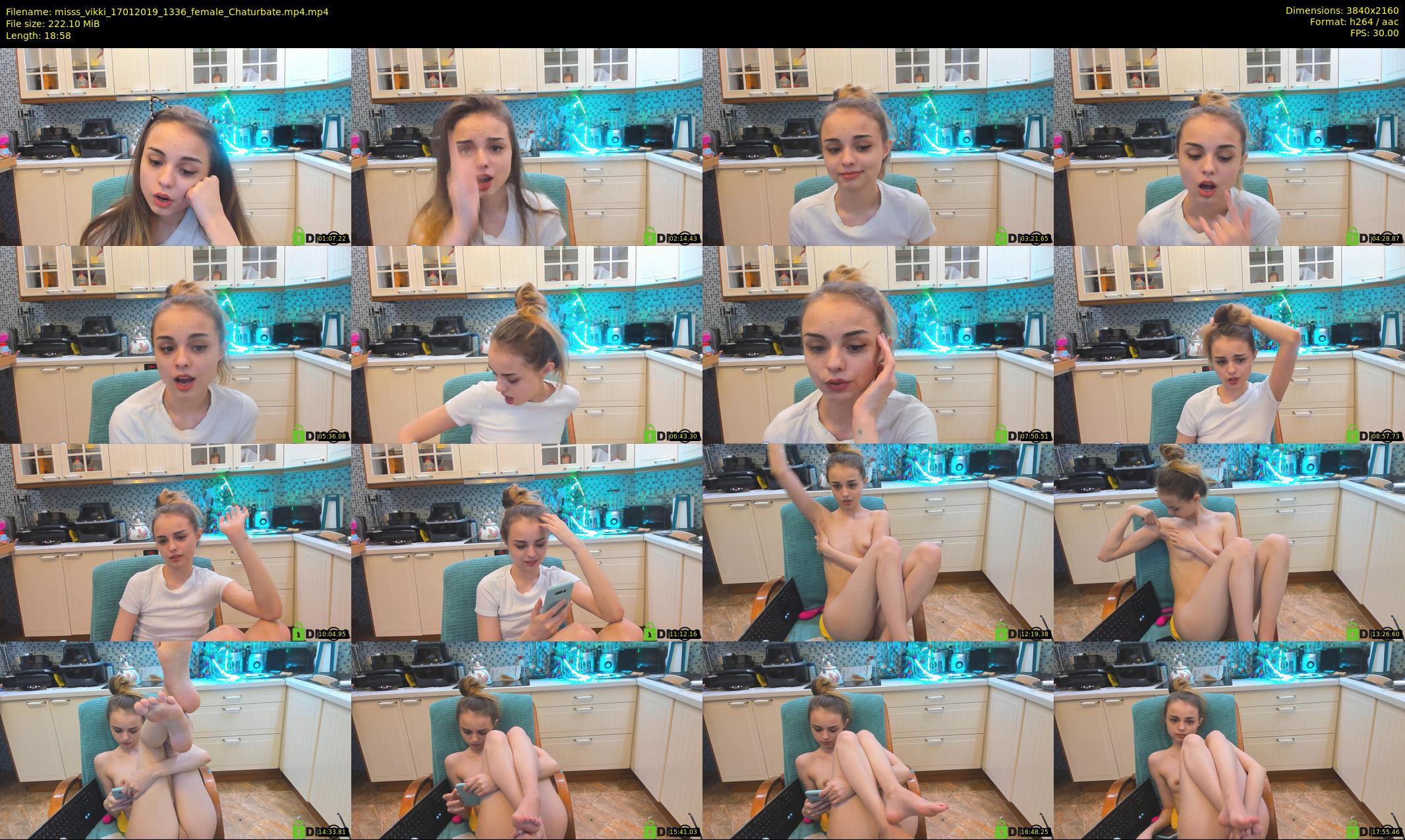 misss_vikki — 19 minute Chaturbate female cam show recording, 4K, Jan 17, 2019