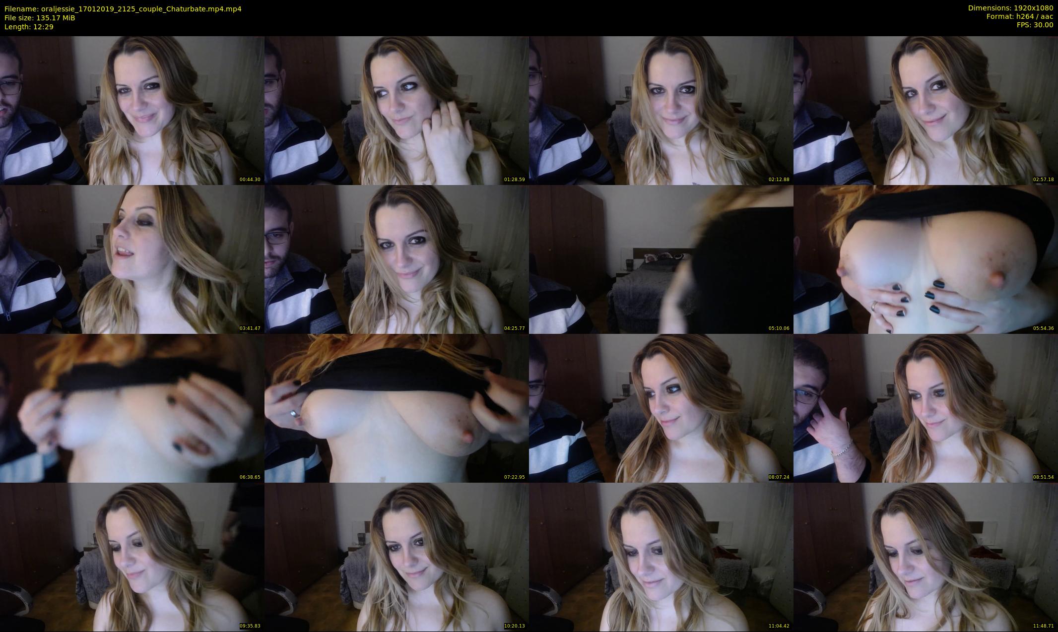 oraljessie — 13 minute Chaturbate couple cam show recording, 1080p, Jan 17, 2019