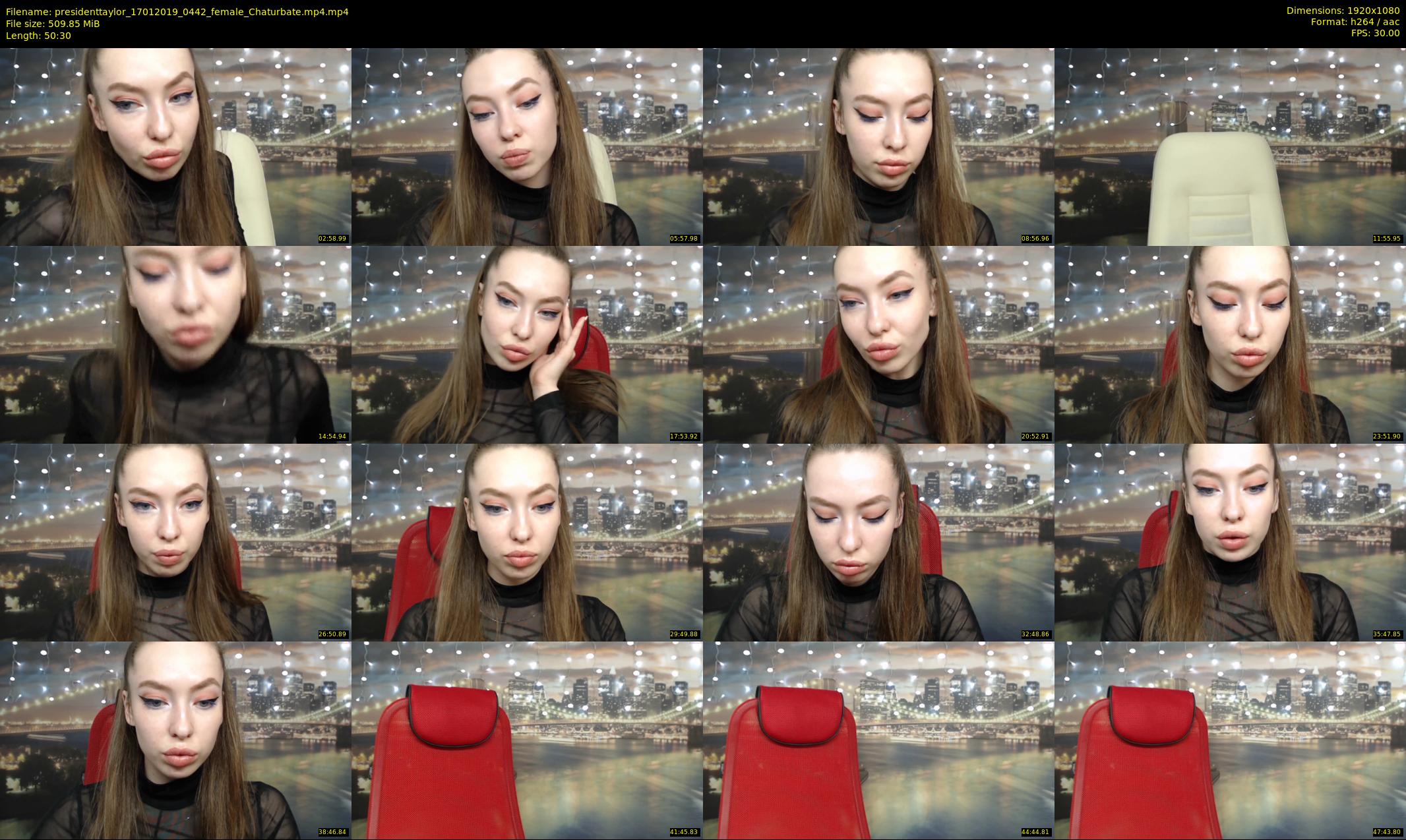 presidenttaylor — 51 minute Chaturbate female cam show recording, 1080p, Jan 17, 2019