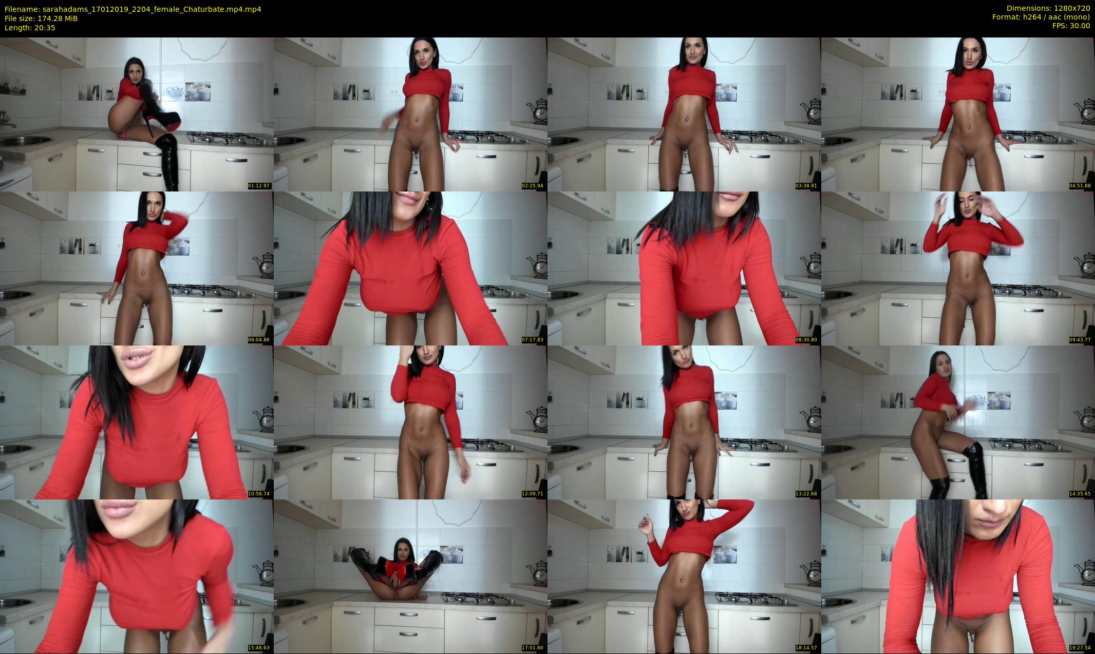 sarahadams — 21 minute Chaturbate female cam show recording, 720p, Jan 17, 2019