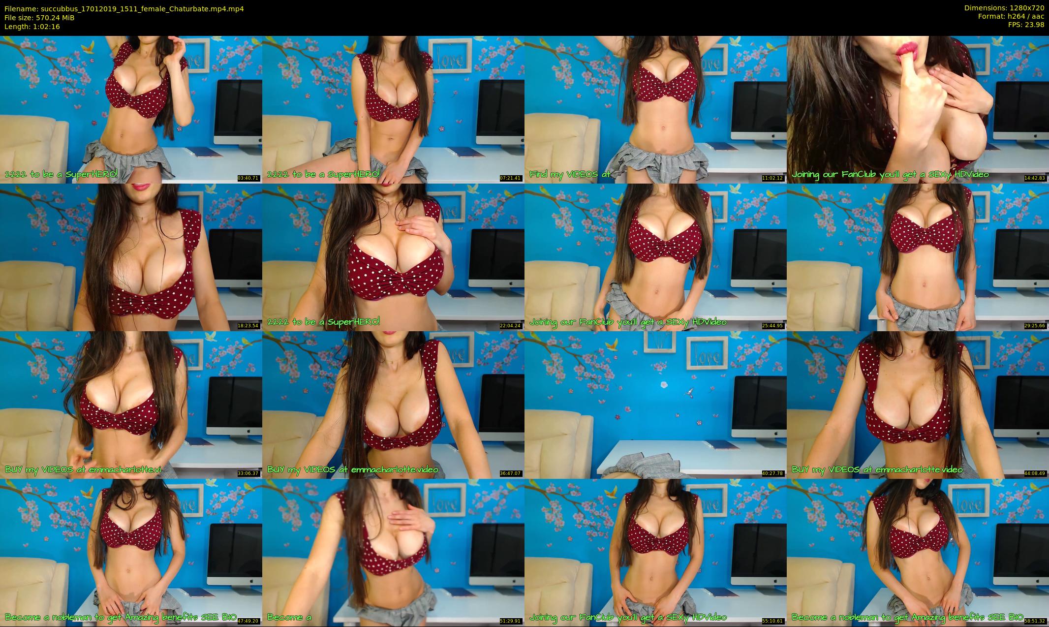 succubbus — 63 minute Chaturbate female cam show recording, 720p, Jan 17, 2019