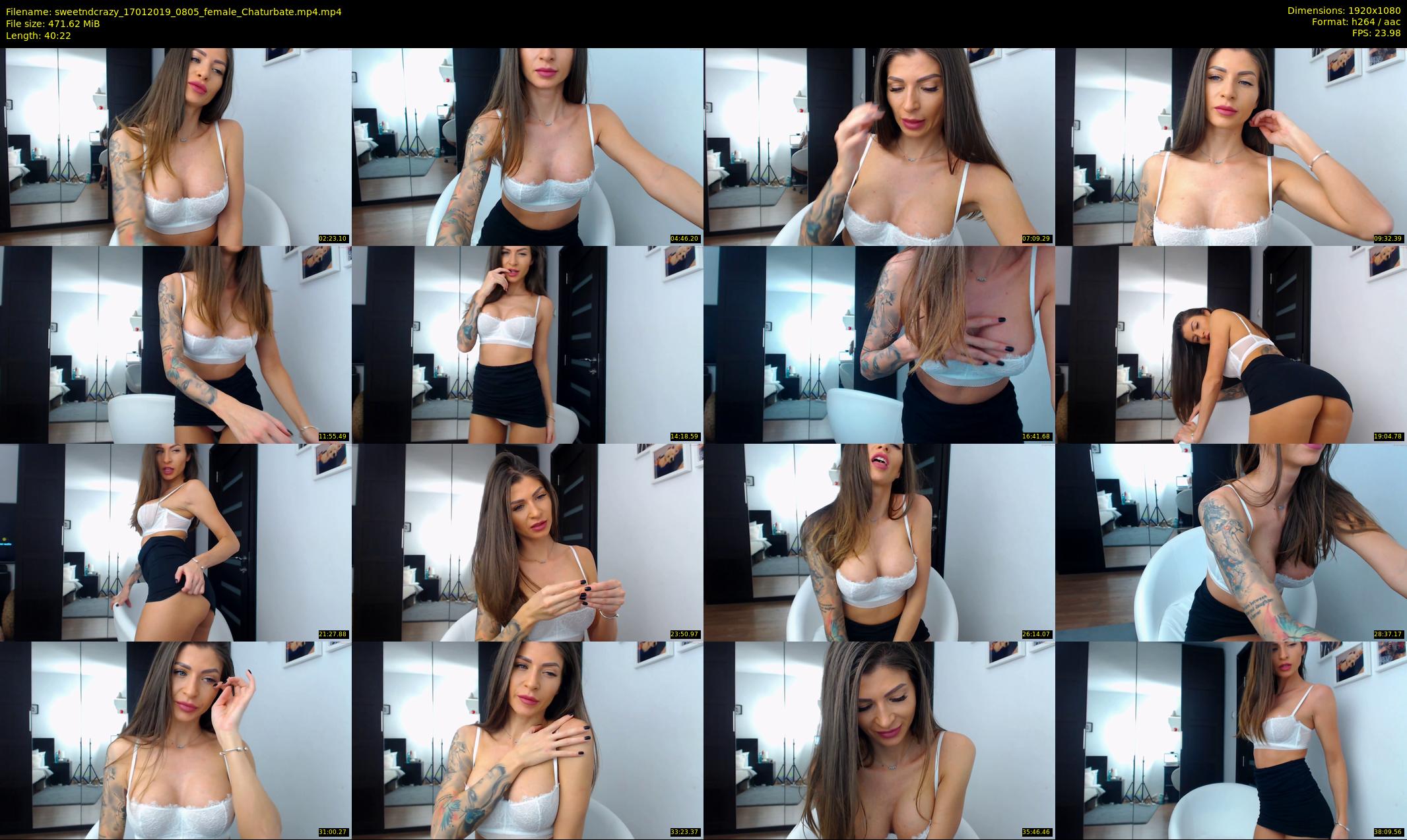 sweetndcrazy — 41 minute Chaturbate female cam show recording, 1080p, Jan 17, 2019