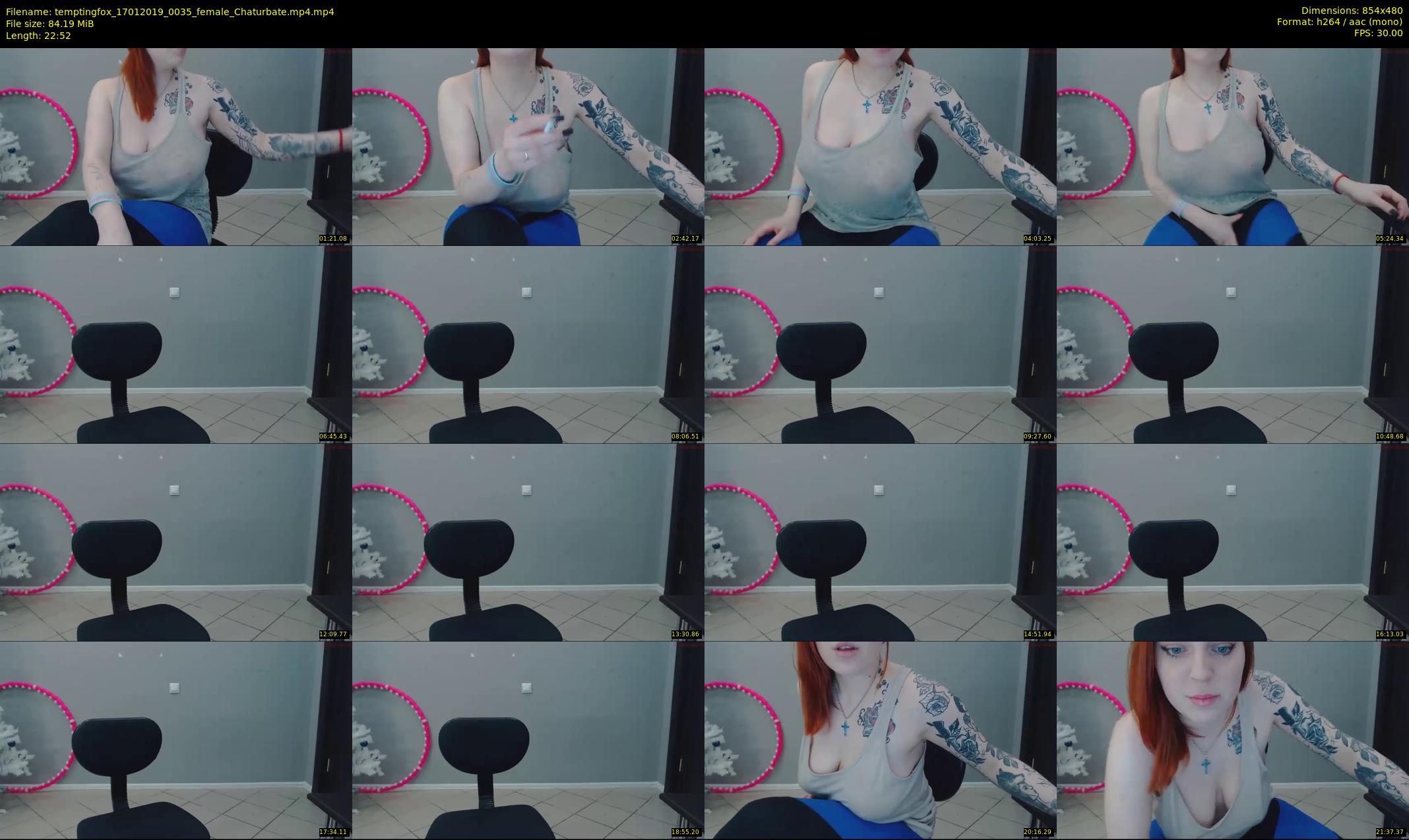 temptingfox — 23 minute Chaturbate female cam show recording, 480p, Jan 17, 2019
