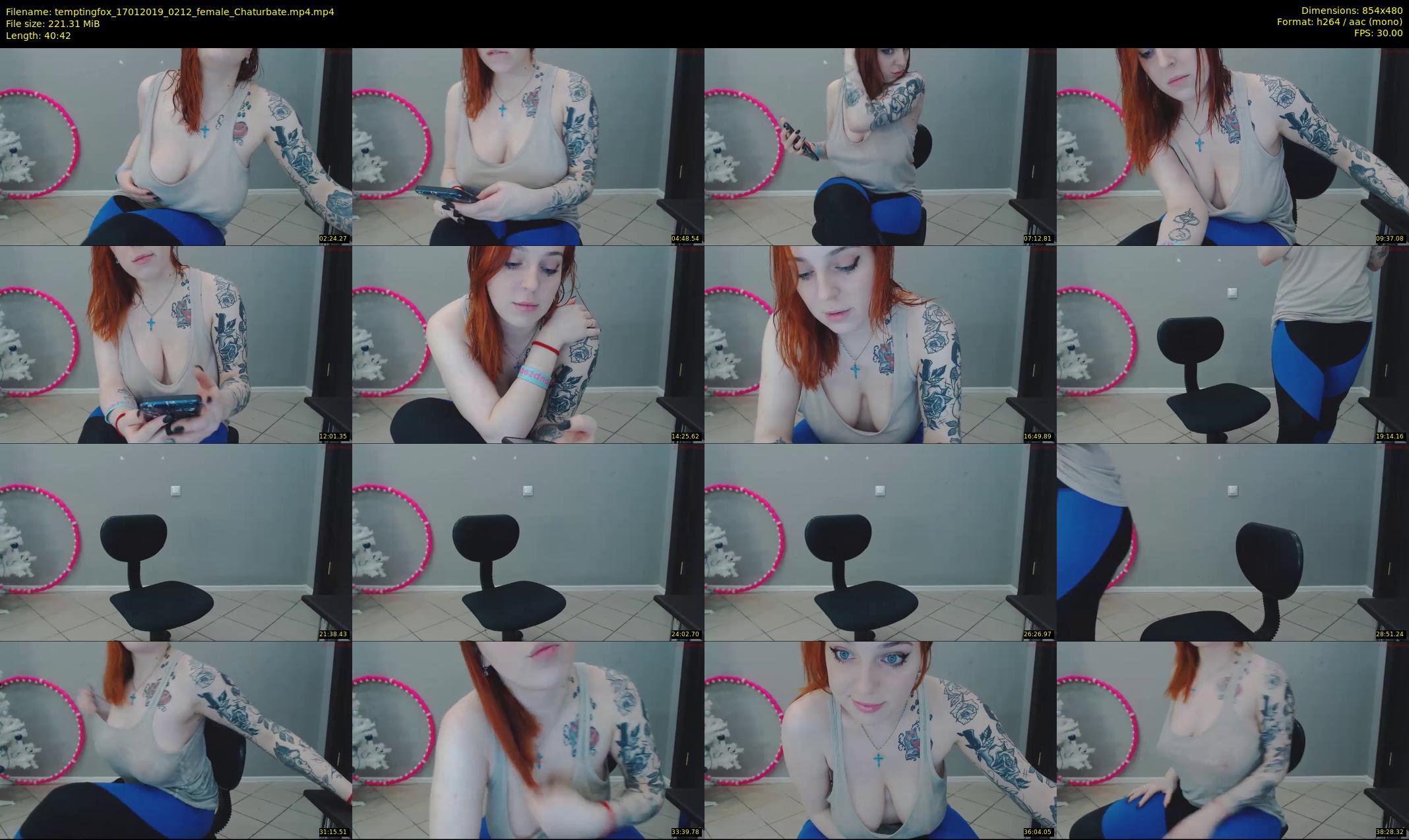 temptingfox — 41 minute Chaturbate female cam show recording, 480p, Jan 17, 2019