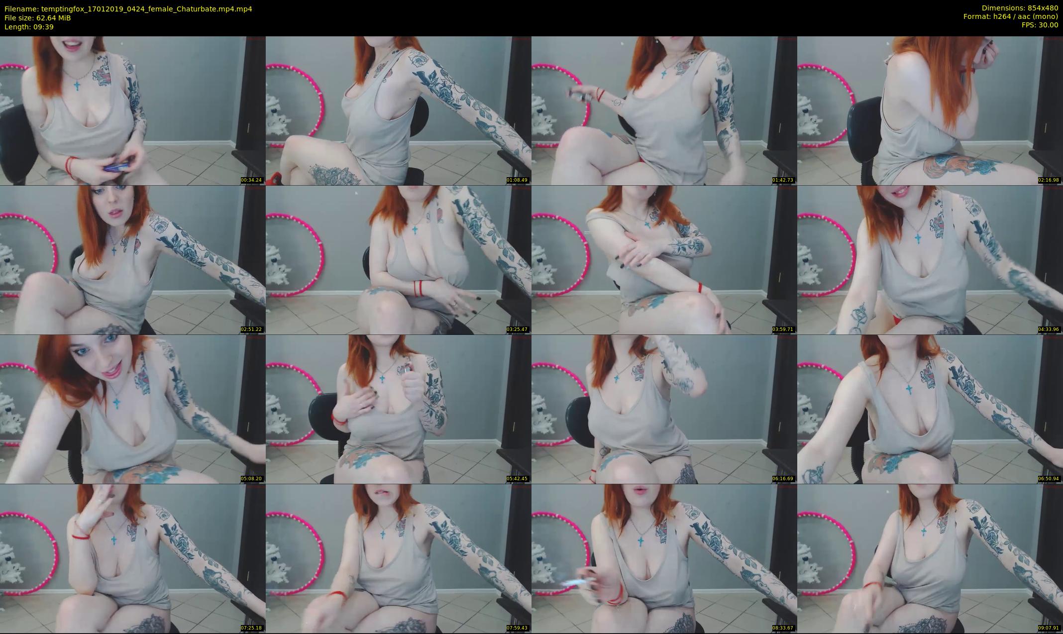 temptingfox — 10 minute Chaturbate female cam show recording, 480p, Jan 17, 2019