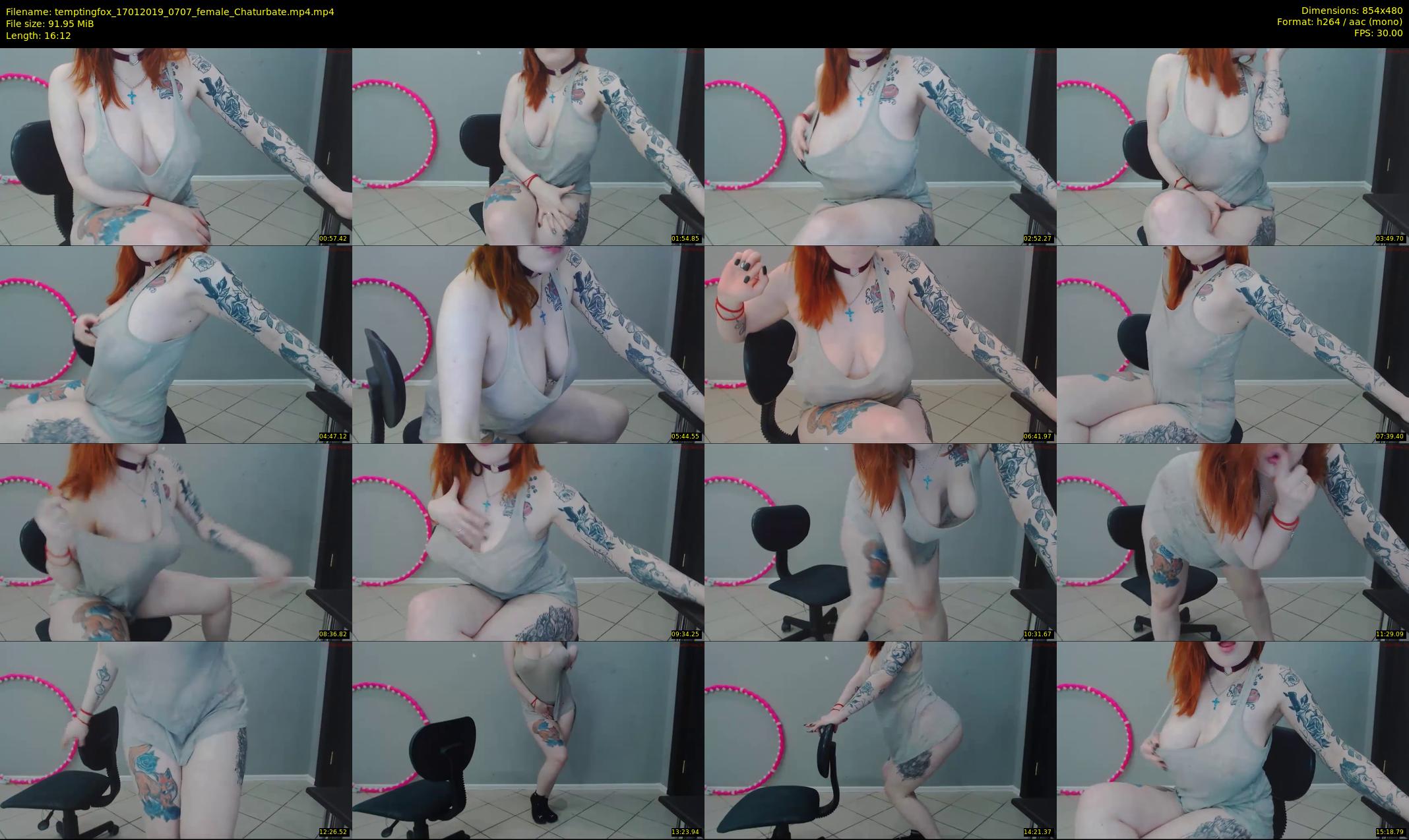 temptingfox — 17 minute Chaturbate female cam show recording, 480p, Jan 17, 2019