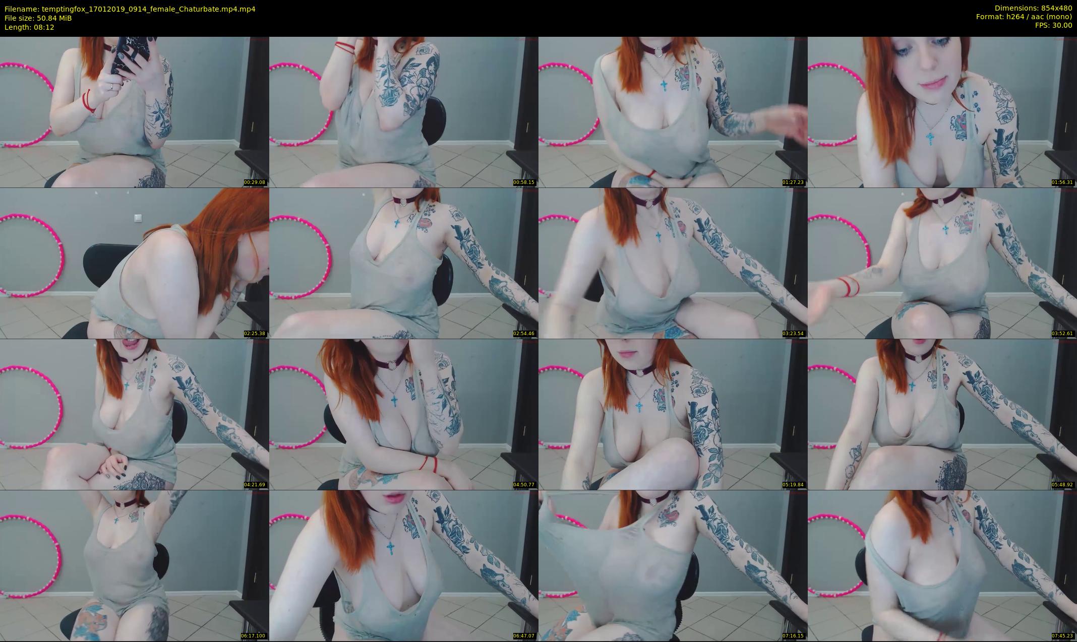 temptingfox — 9 minute Chaturbate female cam show recording, 480p, Jan 17, 2019