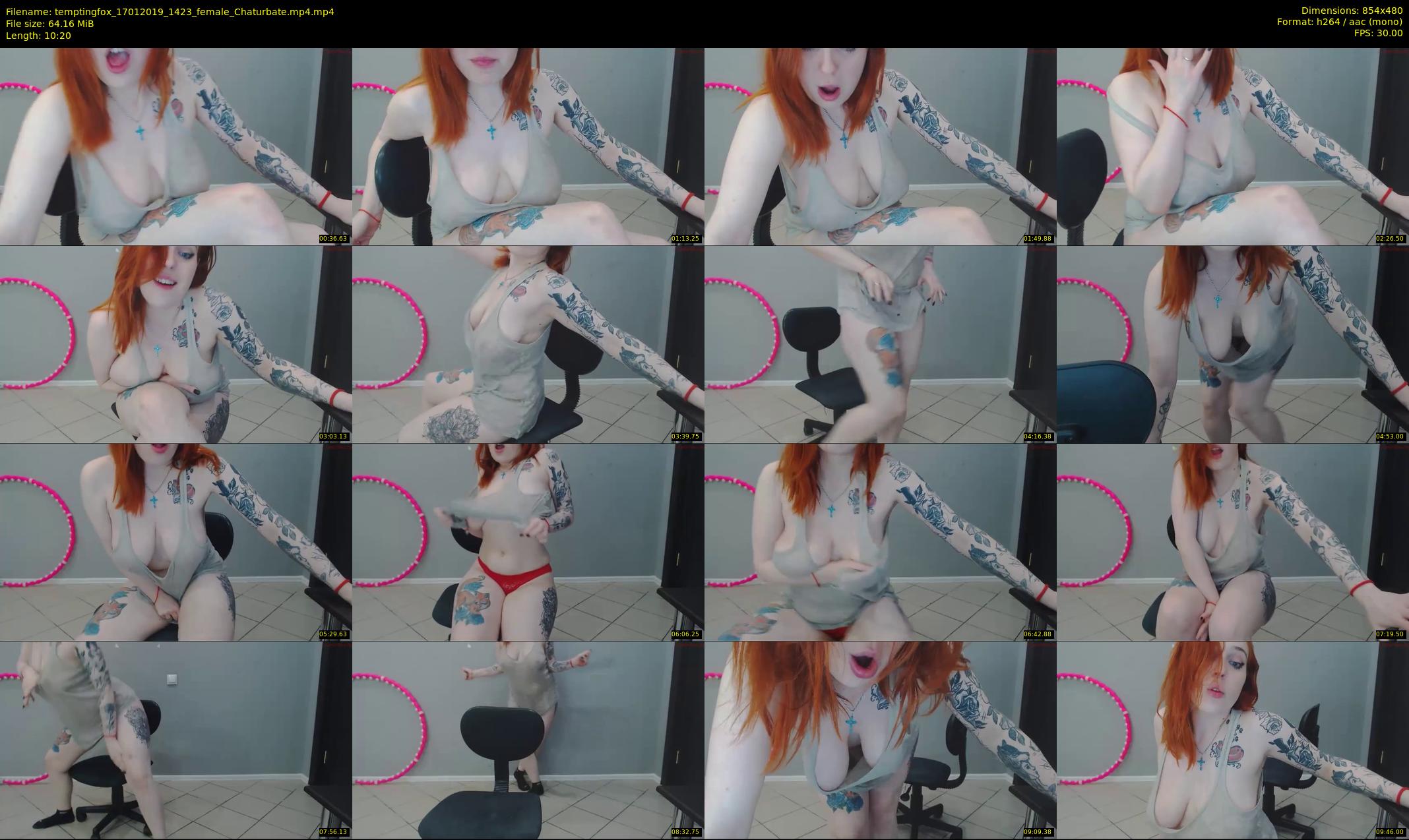 temptingfox — 11 minute Chaturbate female cam show recording, 480p, Jan 17, 2019