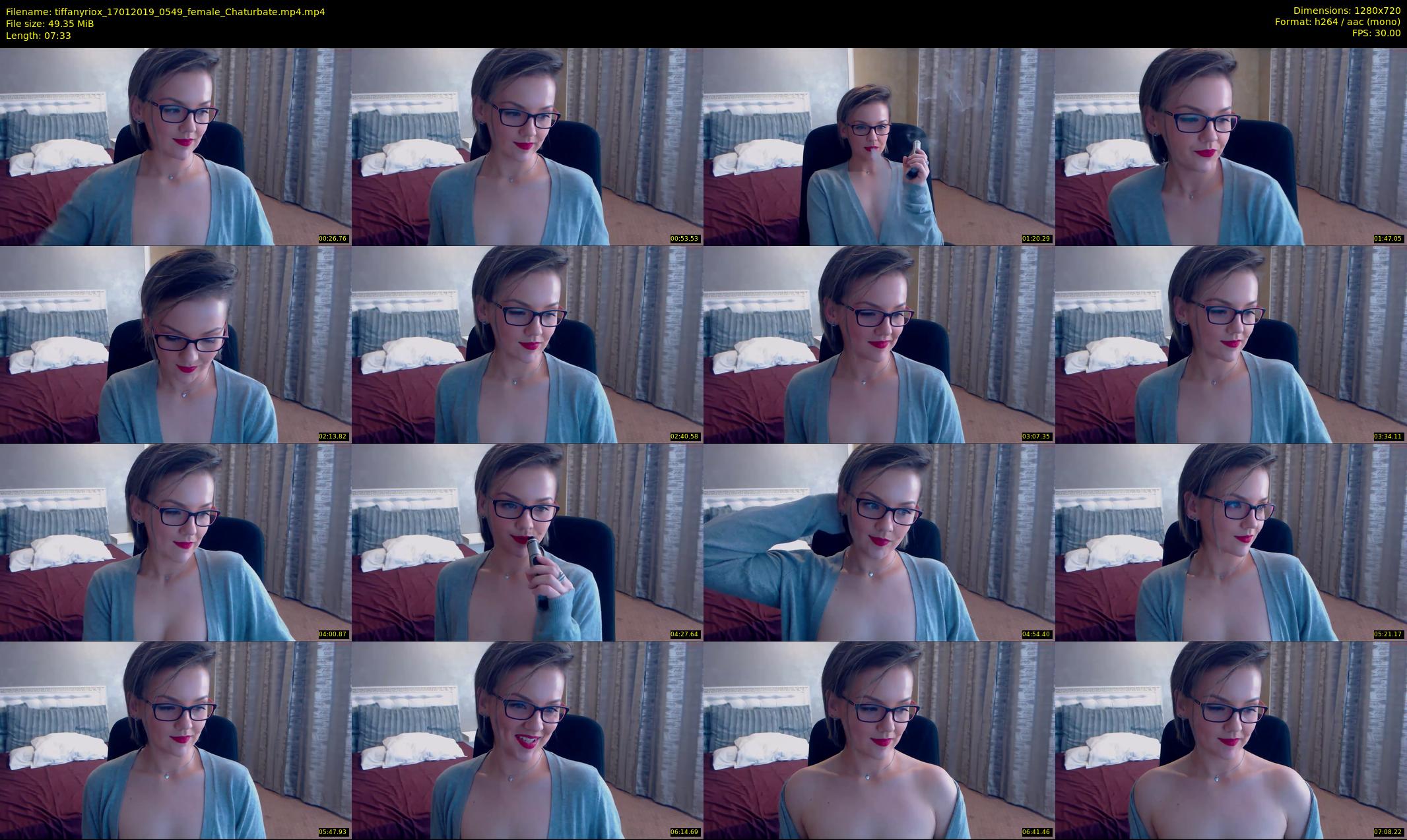 tiffanyriox — 8 minute Chaturbate female cam show recording, 720p, Jan 17, 2019