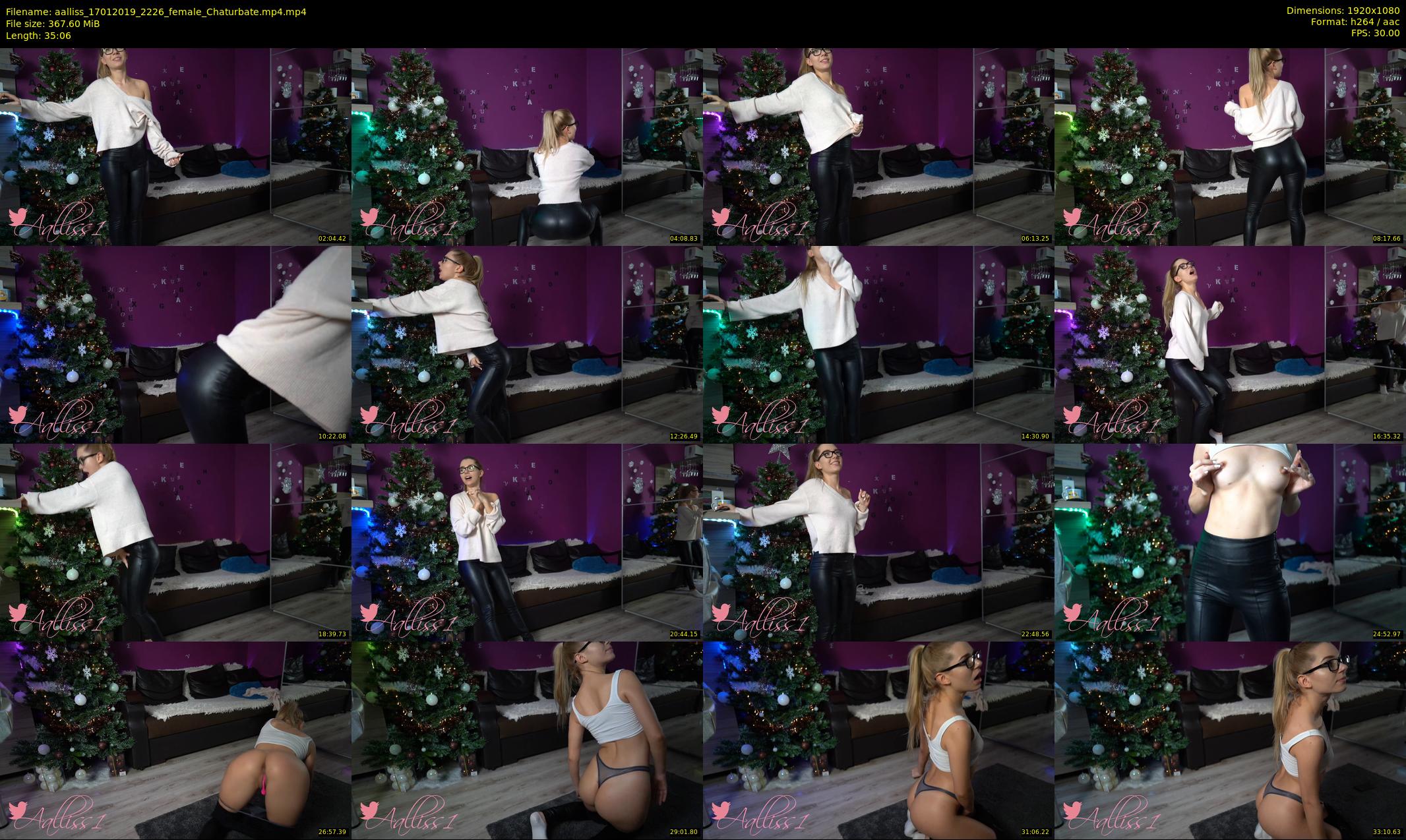 aalliss — 36 minute Chaturbate female cam show recording, 1080p, Jan 17, 2019