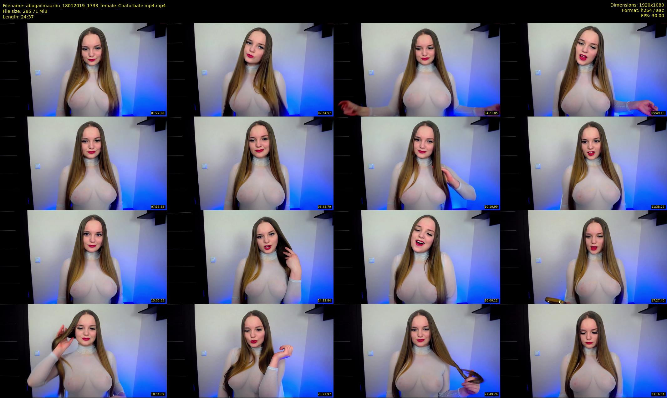 abogailmaartin — 25 minute Chaturbate female cam show recording, 1080p, Jan 18, 2019