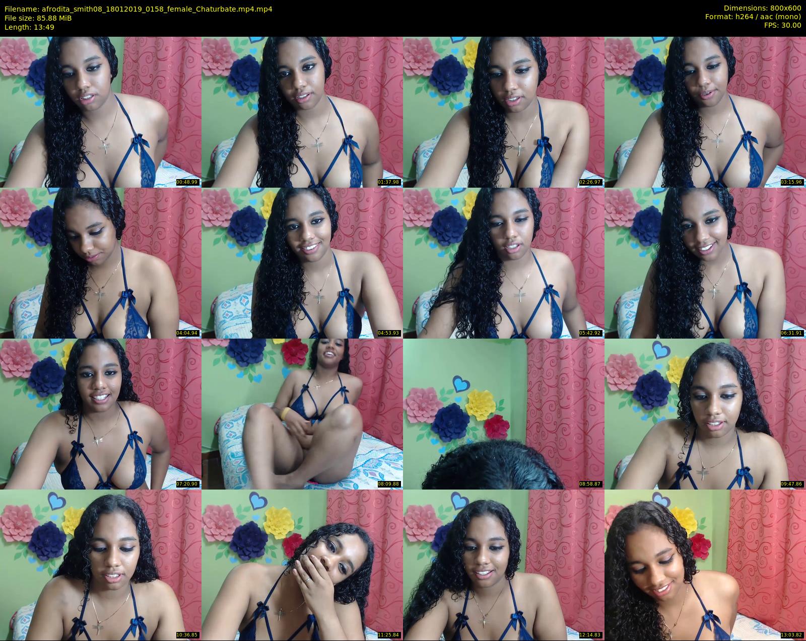 afrodita_smith08 — 14 minute Chaturbate female cam show recording, 480p, Jan 18, 2019
