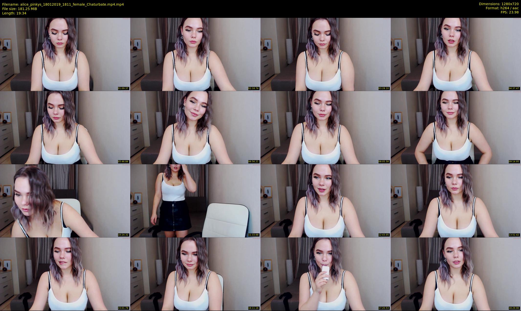 alice_pinkys — 20 minute Chaturbate female cam show recording, 720p, Jan 18, 2019