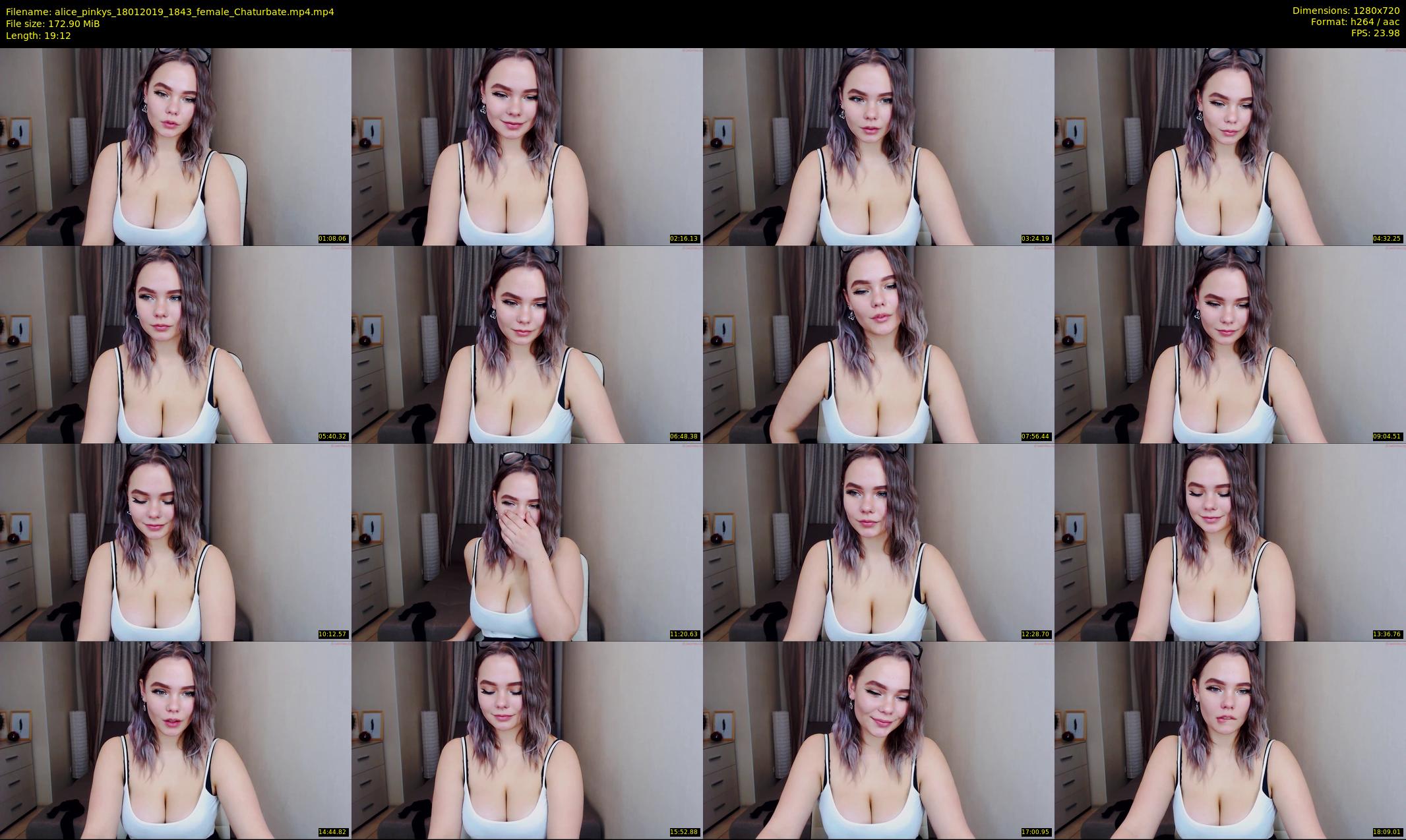 alice_pinkys — 20 minute Chaturbate female cam show recording, 720p, Jan 18, 2019