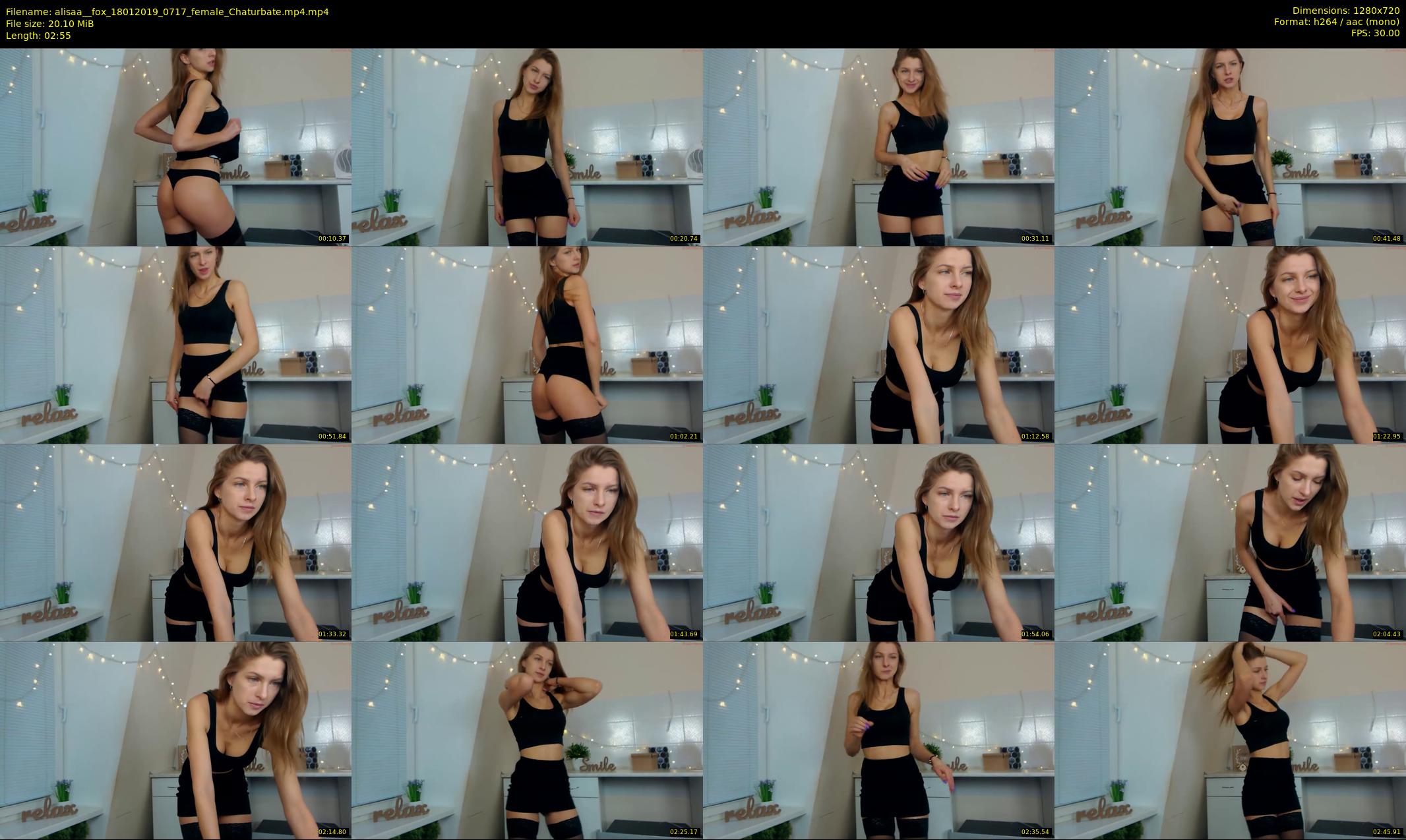 alisaa__fox — 3 minute Chaturbate female cam show recording, 720p, Jan 18, 2019