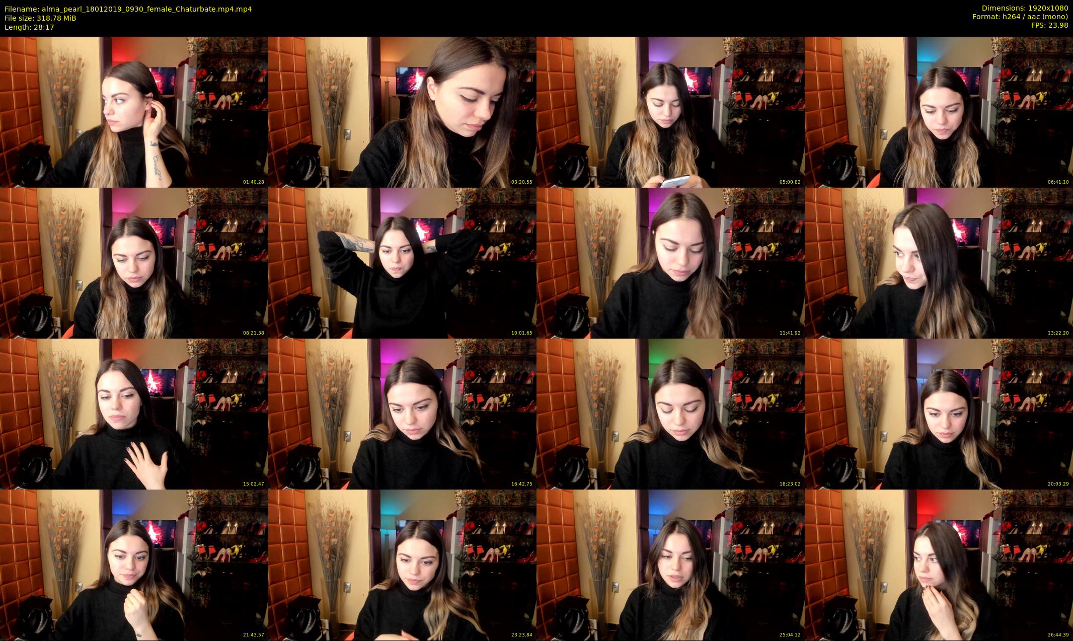 alma_pearl — 29 minute Chaturbate female cam show recording, 1080p, Jan 18, 2019