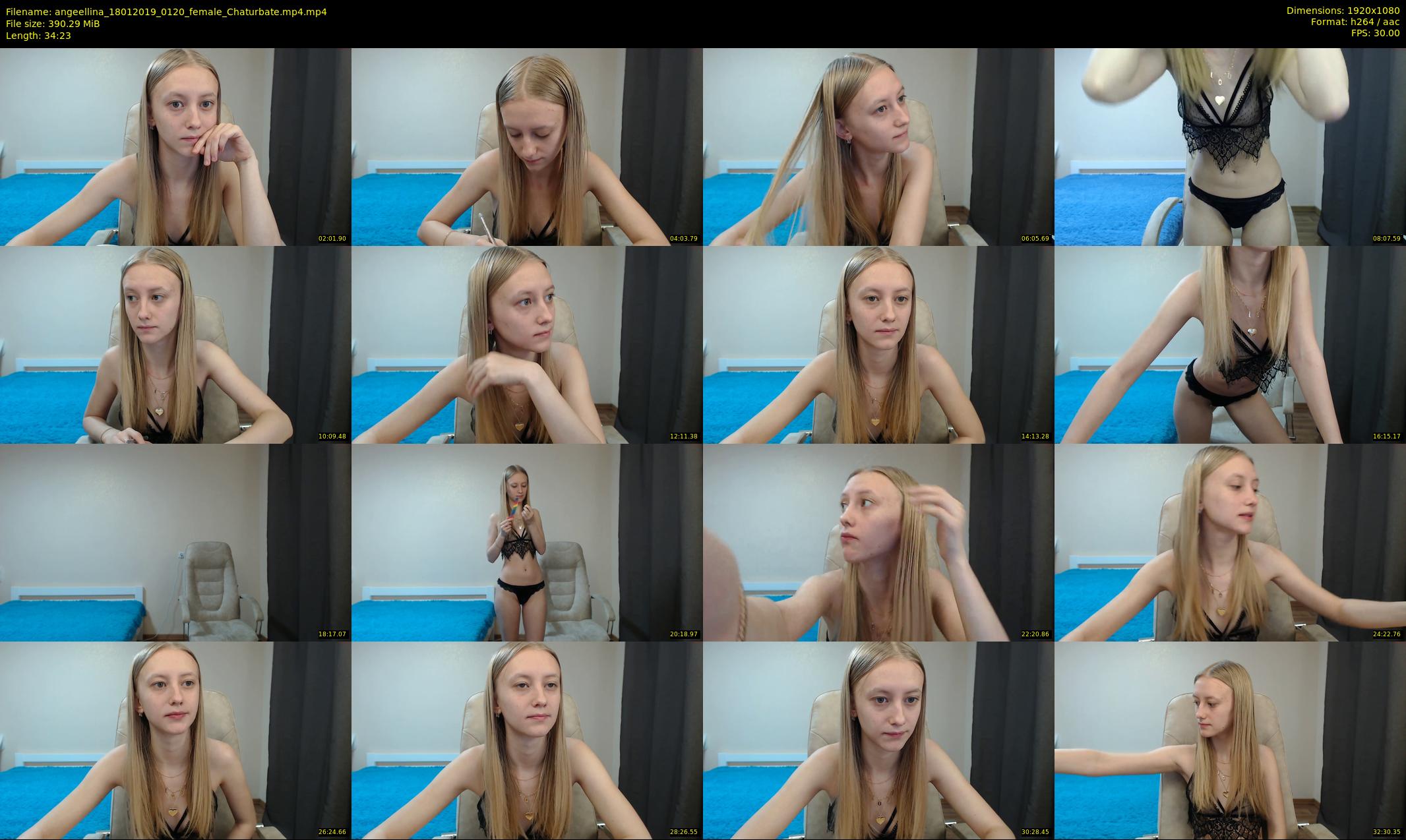 angeellina — 35 minute Chaturbate female cam show recording, 1080p, Jan 18, 2019