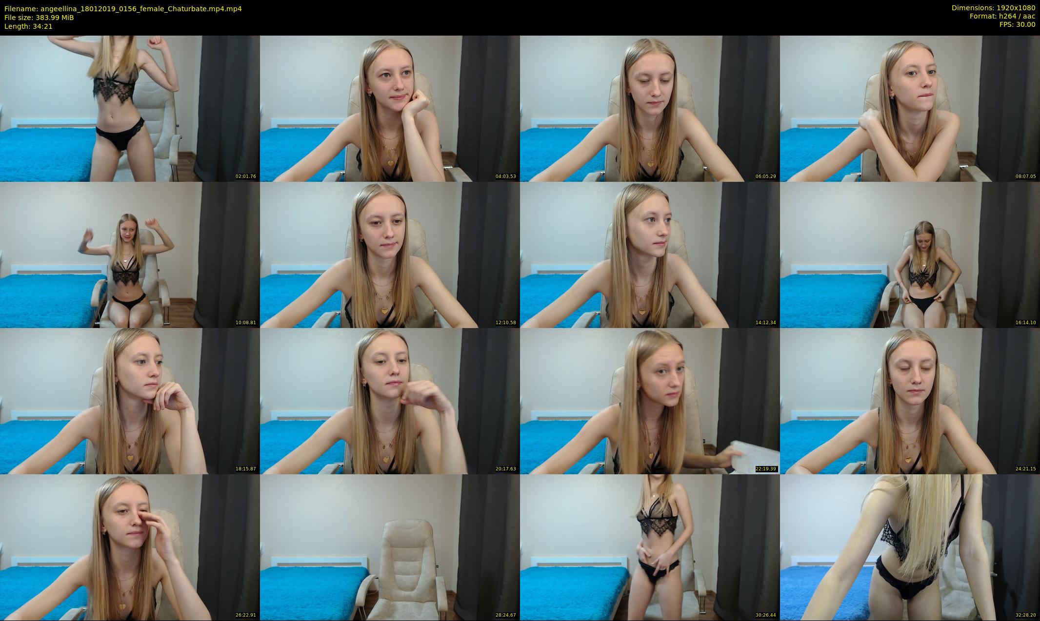 angeellina — 35 minute Chaturbate female cam show recording, 1080p, Jan 18, 2019