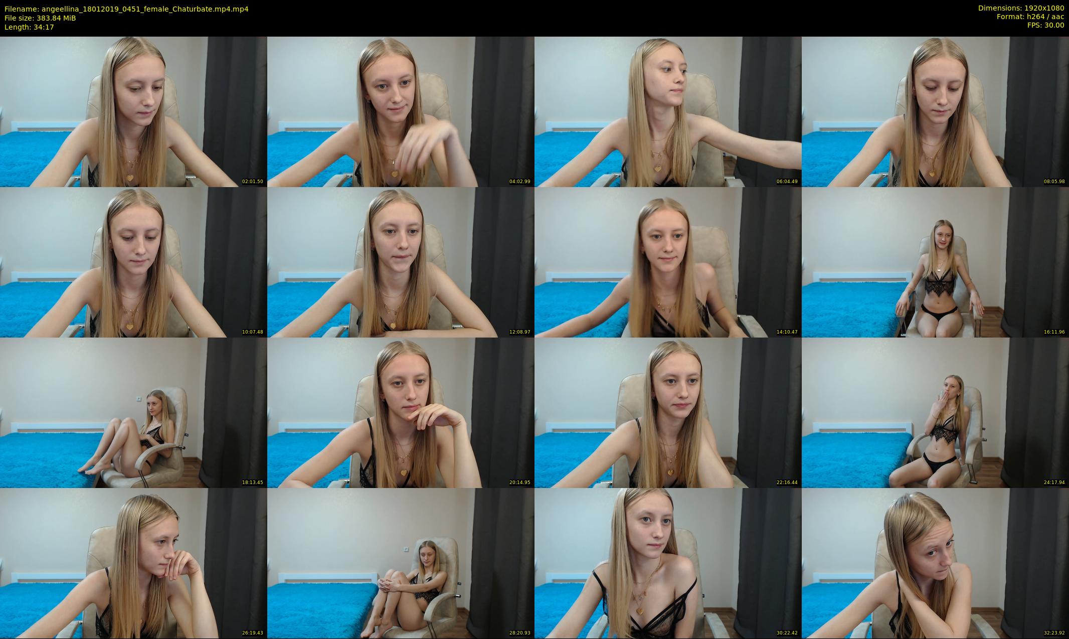 angeellina — 35 minute Chaturbate female cam show recording, 1080p, Jan 18, 2019