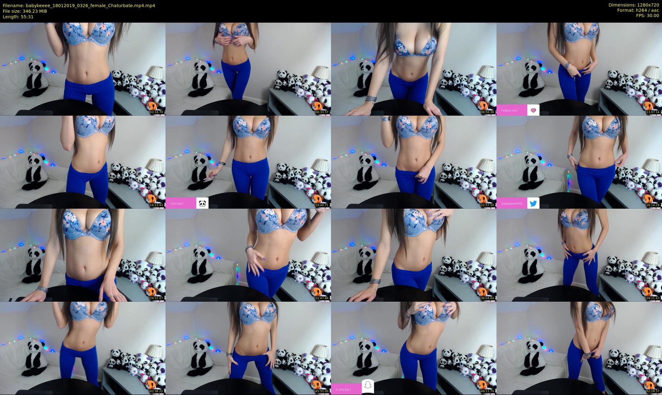 babykeeee — 56 minute Chaturbate female cam show recording, 720p, Jan 18, 2019