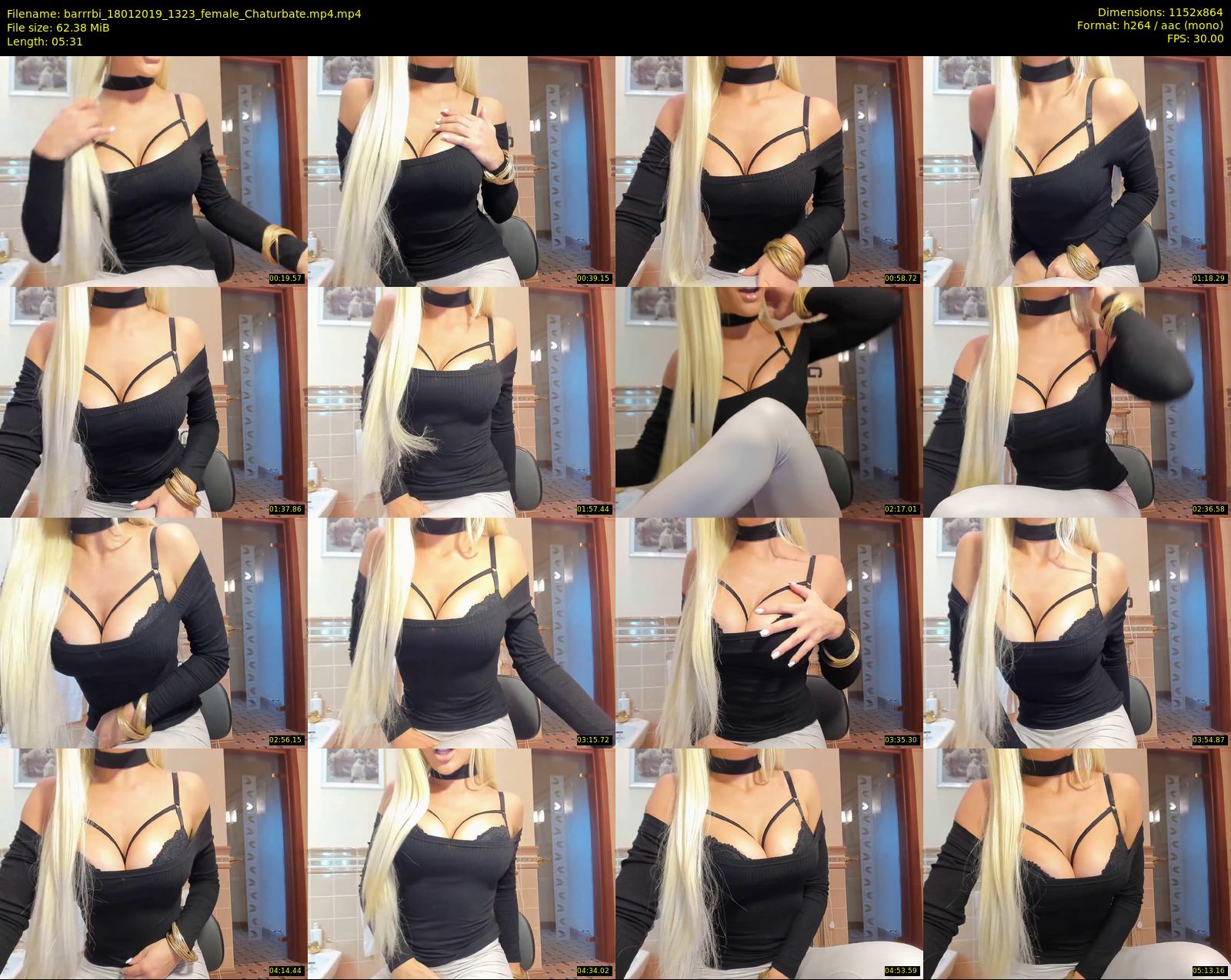 barrrbi — 6 minute Chaturbate female cam show recording, 720p, Jan 18, 2019