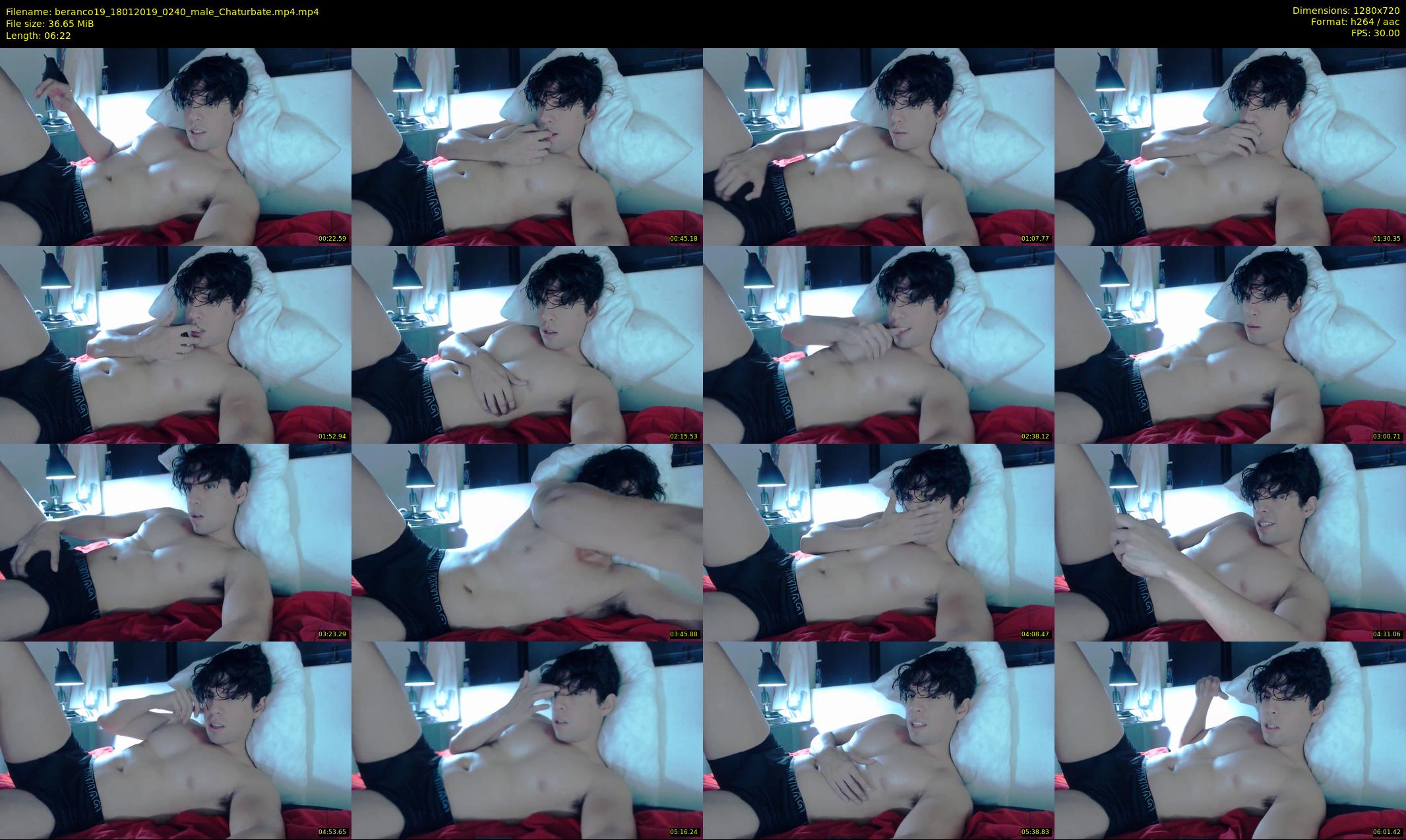 beranco19 — 7 minute Chaturbate male cam show recording, 720p, Jan 18, 2019