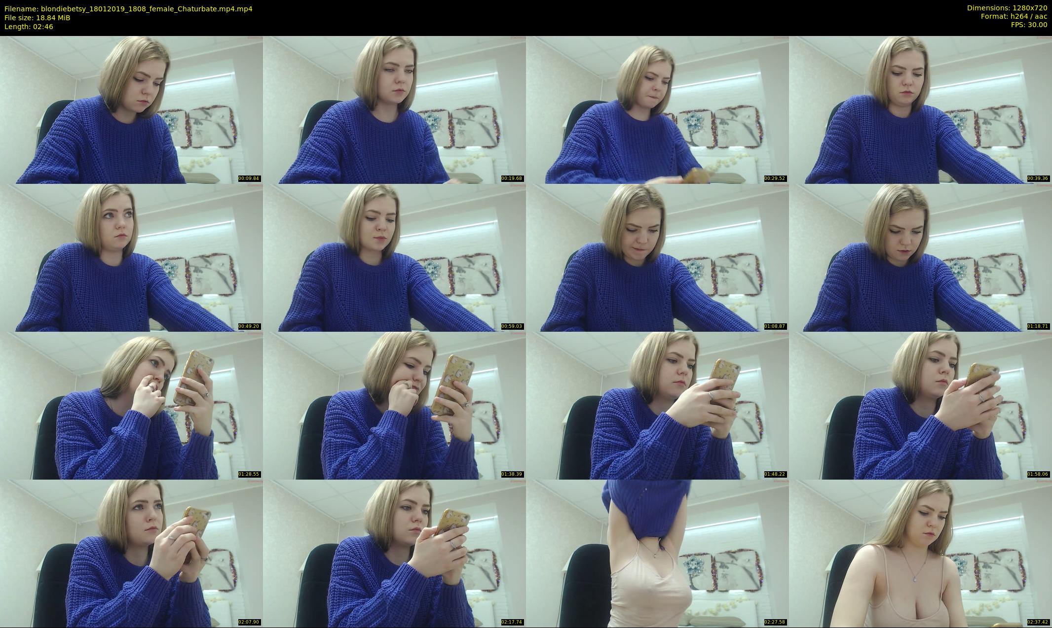 blondiebetsy — 3 minute Chaturbate female cam show recording, 720p, Jan 18, 2019