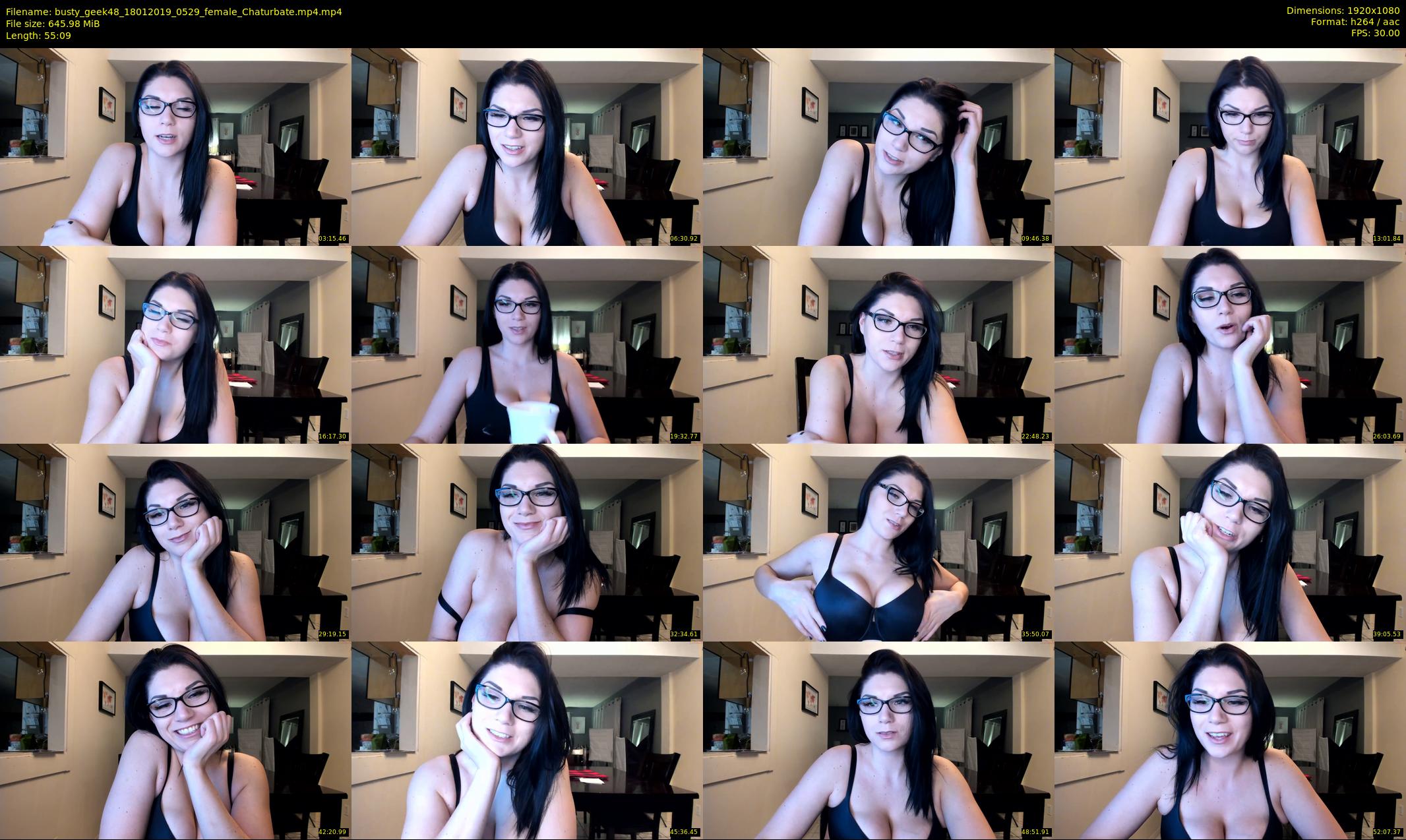 busty_geek48 — 56 minute Chaturbate female cam show recording, 1080p, Jan 18, 2019