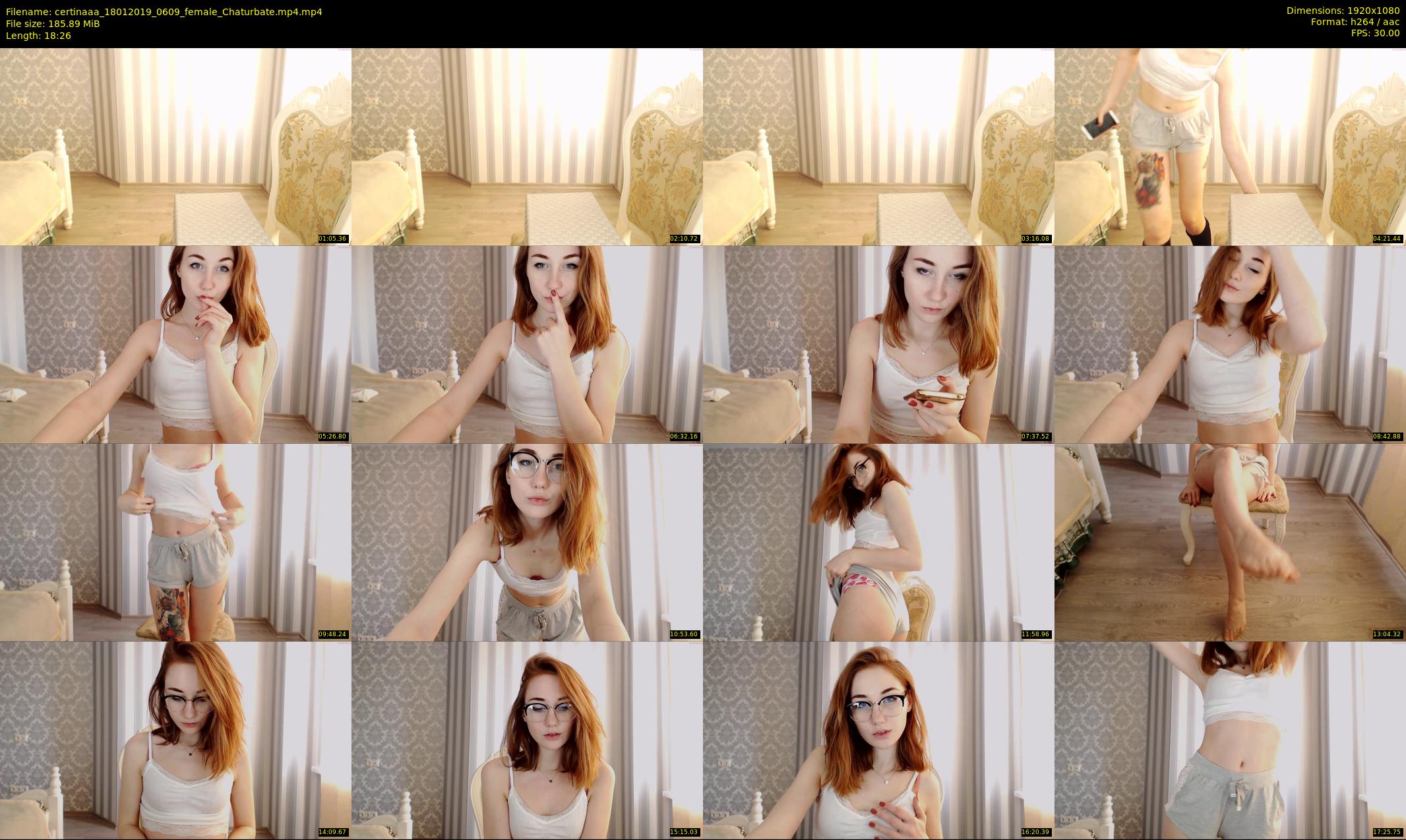 certinaaa — 19 minute Chaturbate female cam show recording, 1080p, Jan 18, 2019