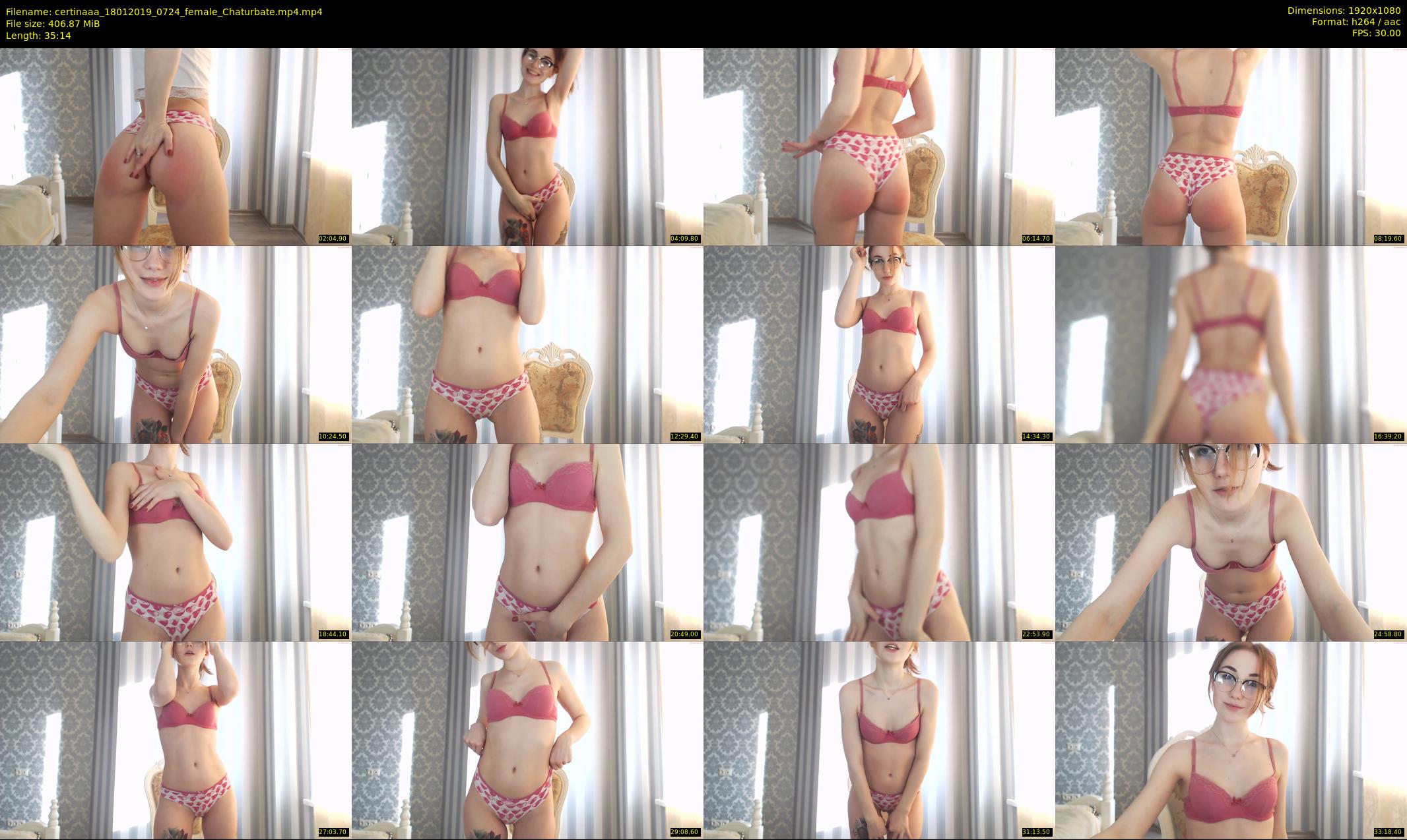 certinaaa — 36 minute Chaturbate female cam show recording, 1080p, Jan 18, 2019