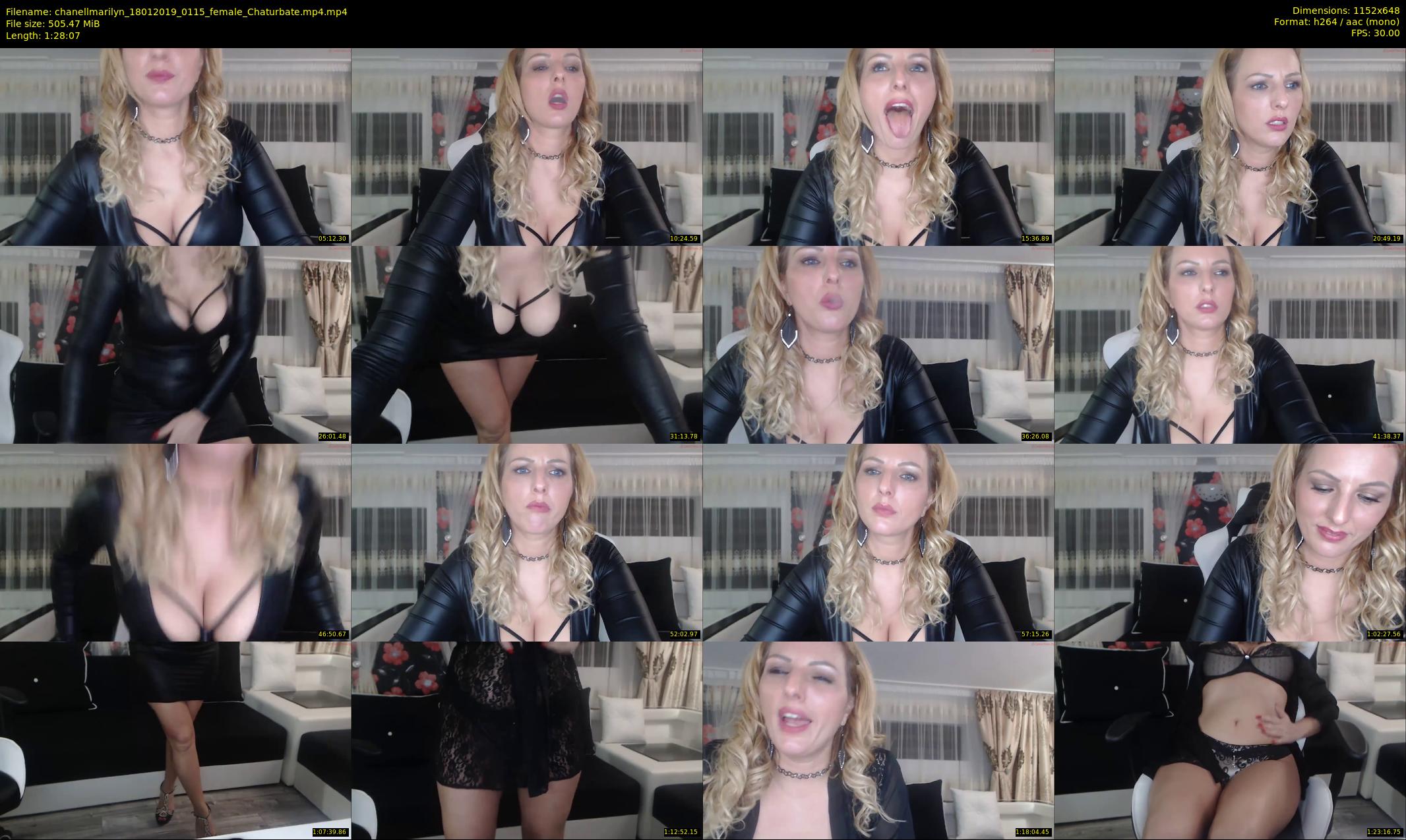 chanellmarilyn — 89 minute Chaturbate female cam show recording, 480p, Jan 18, 2019