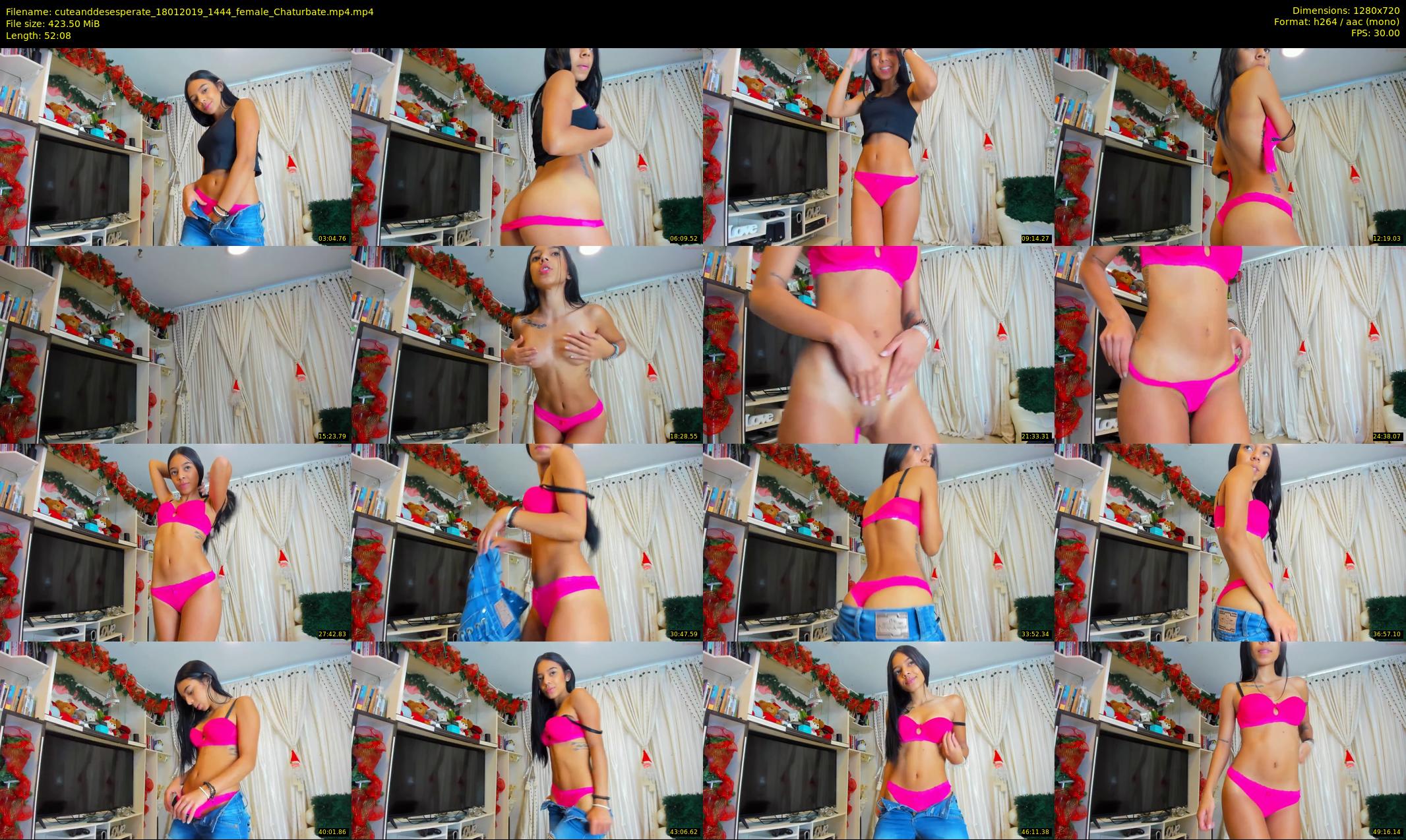 cuteanddesesperate — 53 minute Chaturbate female cam show recording, 720p, Jan 18, 2019