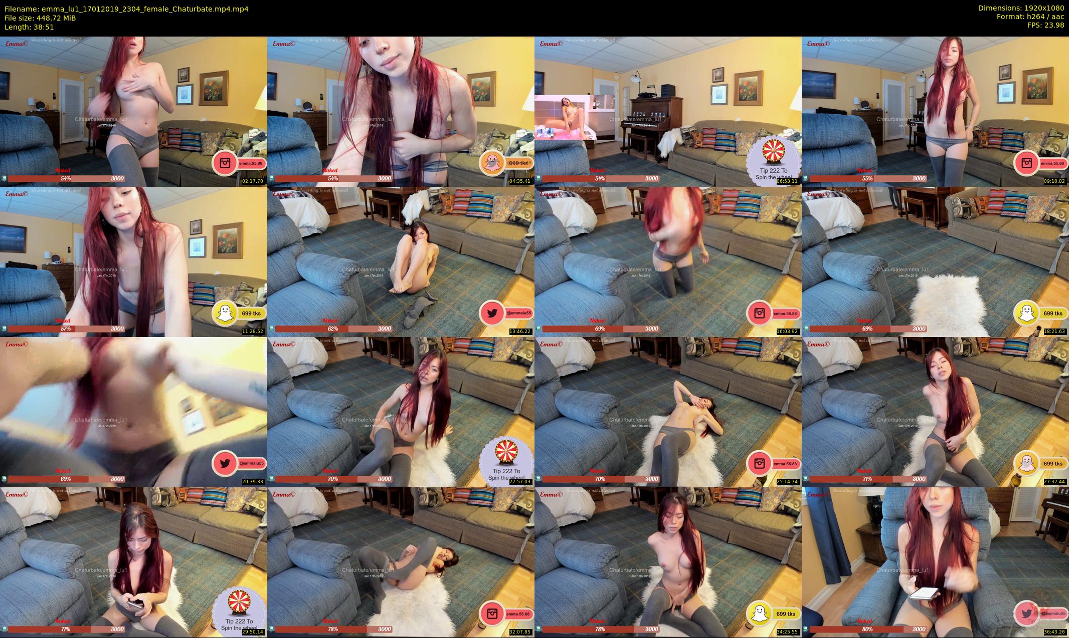 emma_lu1 — 39 minute Chaturbate female cam show recording, 1080p, Jan 17, 2019