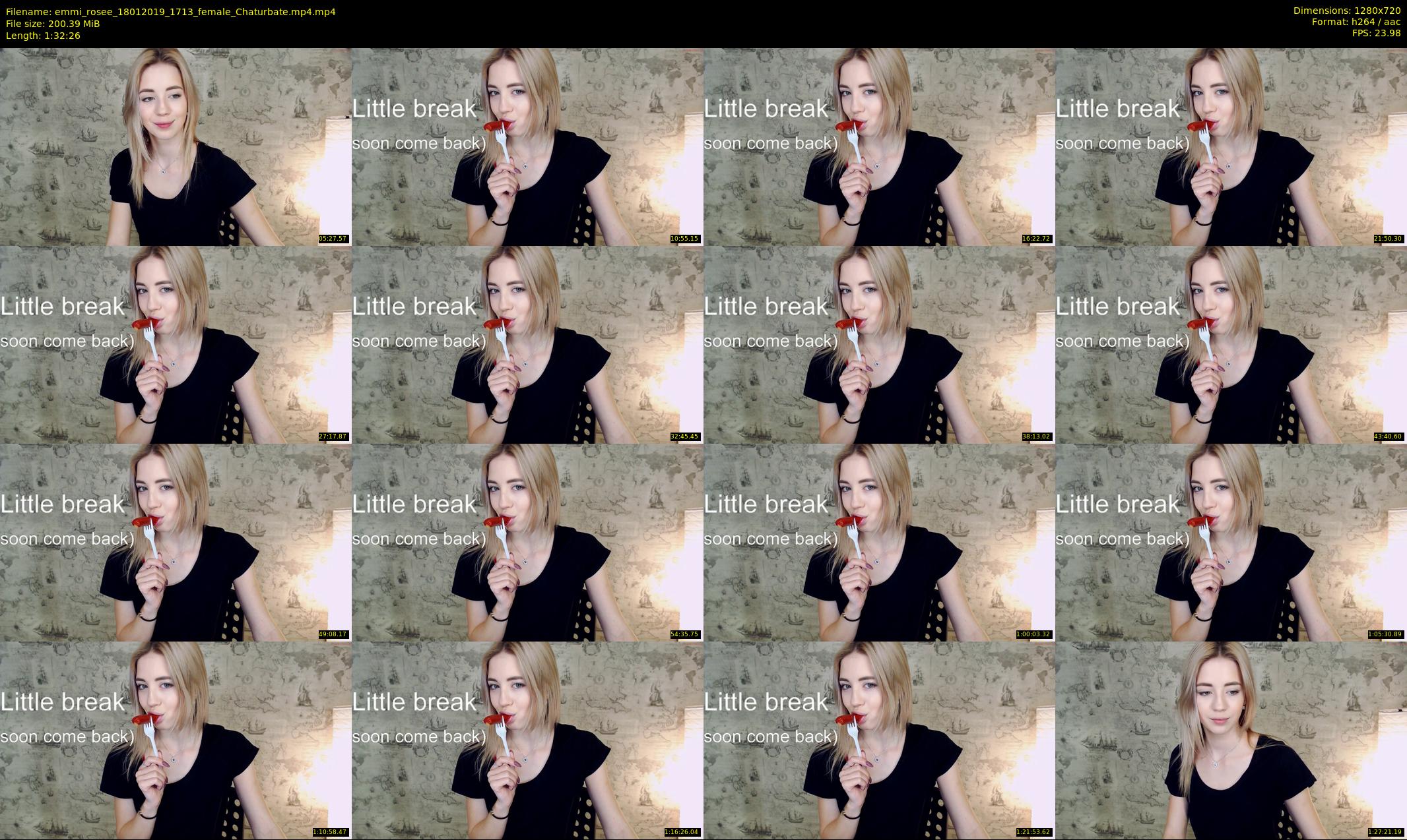 emmi_rosee — 93 minute Chaturbate female cam show recording, 720p, Jan 18, 2019