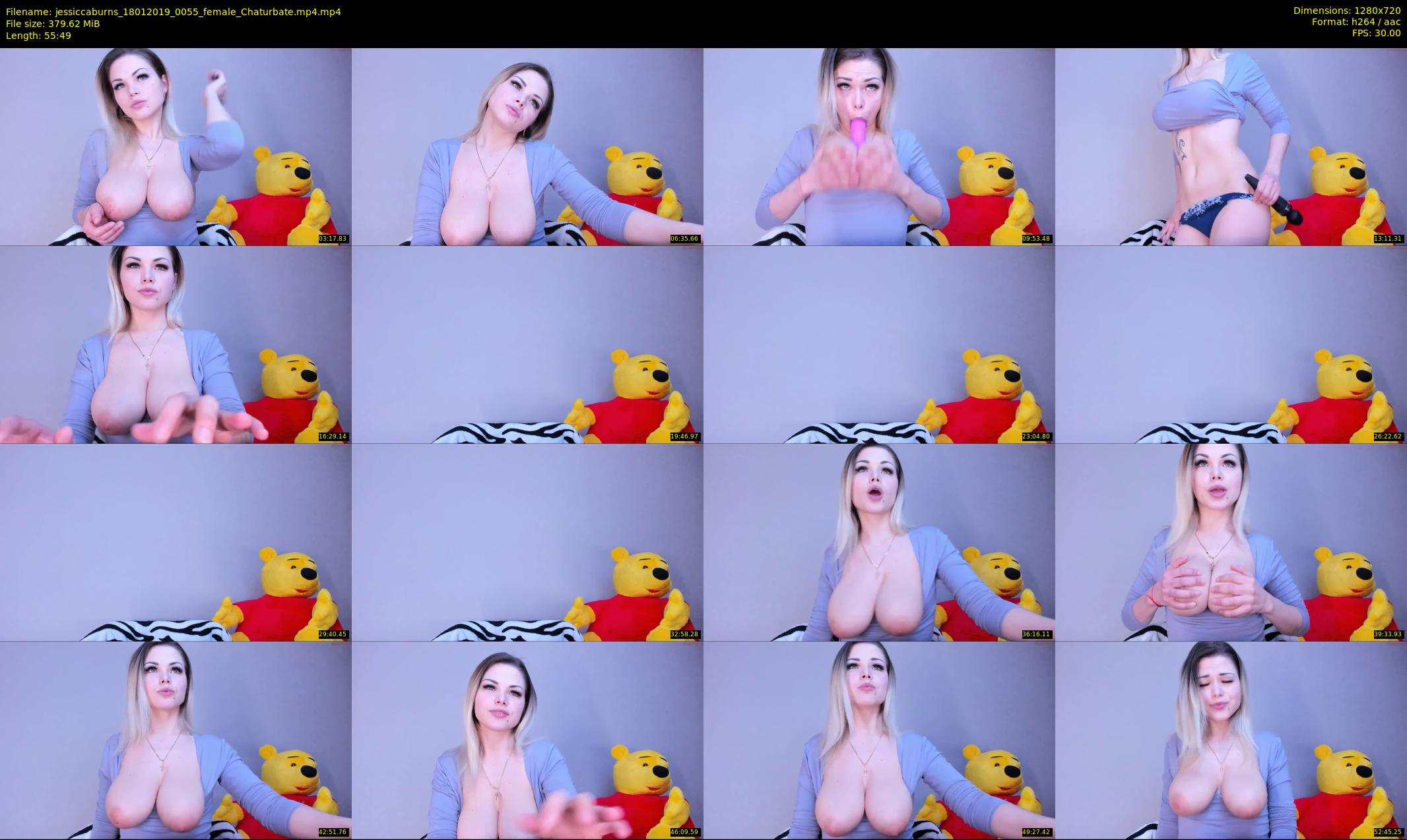jessiccaburns — 56 minute Chaturbate female cam show recording, 720p, Jan 18, 2019