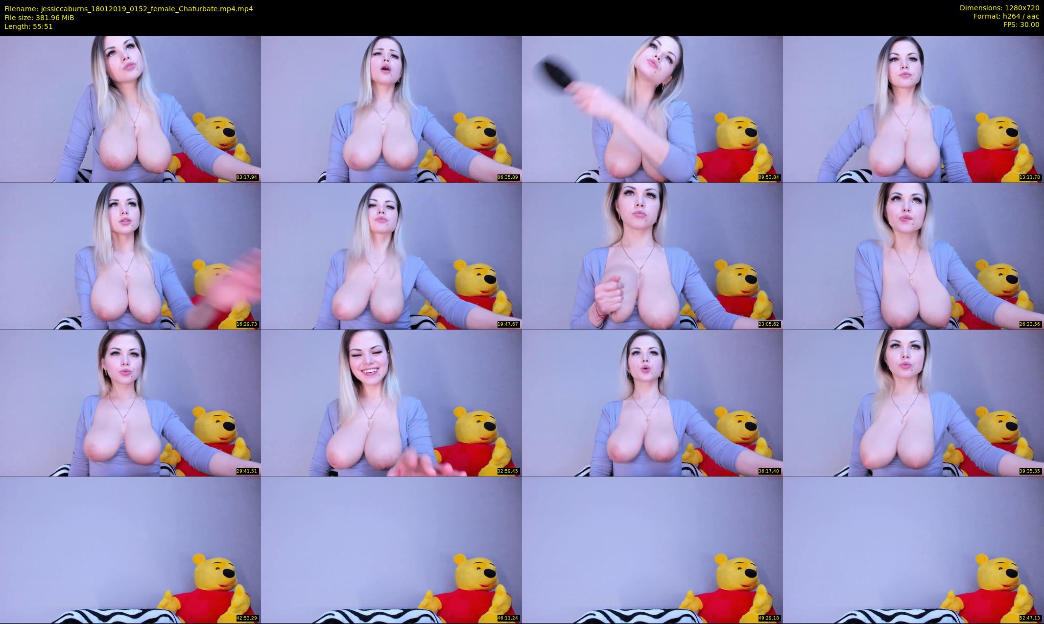 jessiccaburns — 56 minute Chaturbate female cam show recording, 720p, Jan 18, 2019