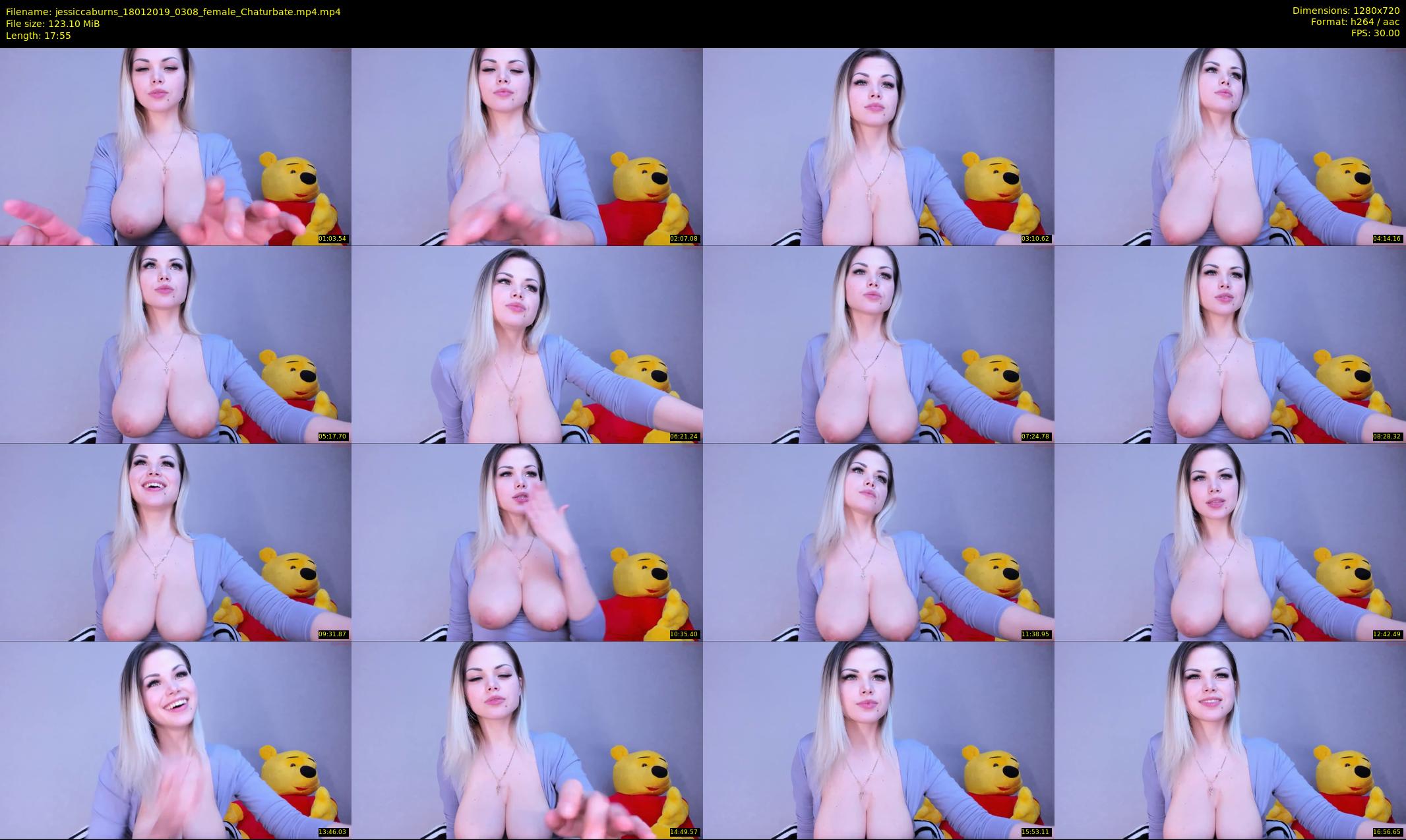 jessiccaburns — 18 minute Chaturbate female cam show recording, 720p, Jan 18, 2019