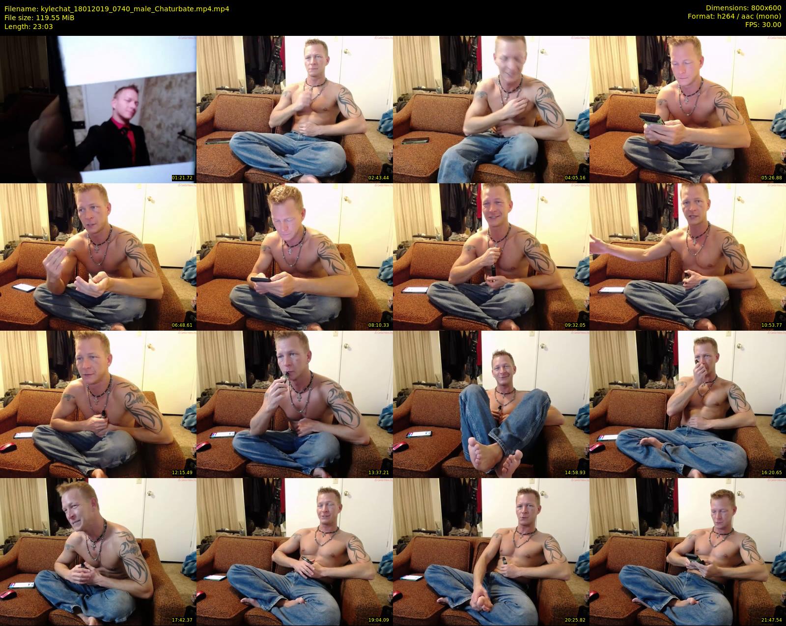 kylechat — 24 minute Chaturbate male cam show recording, 480p, Jan 18, 2019