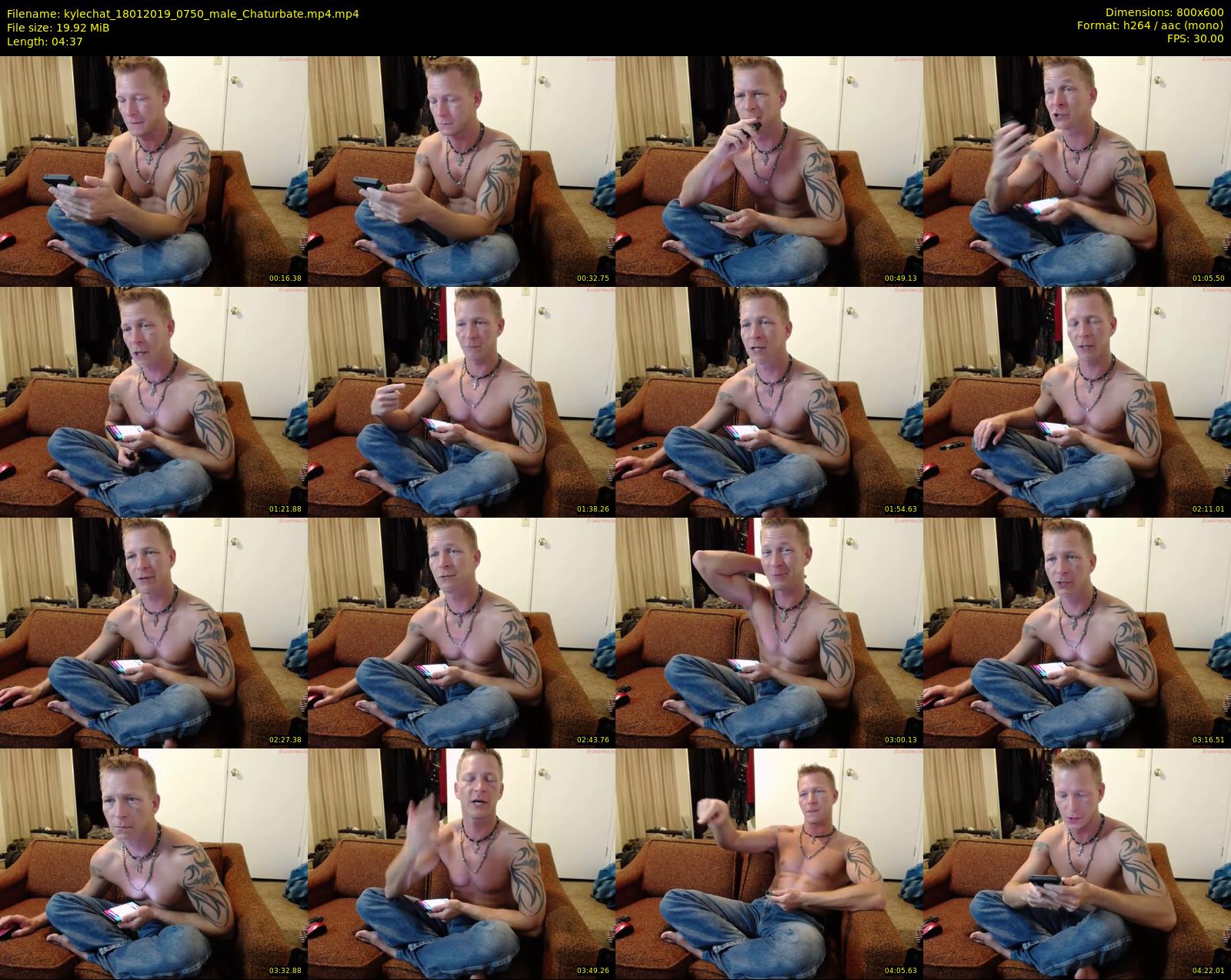 kylechat — 5 minute Chaturbate male cam show recording, 480p, Jan 18, 2019