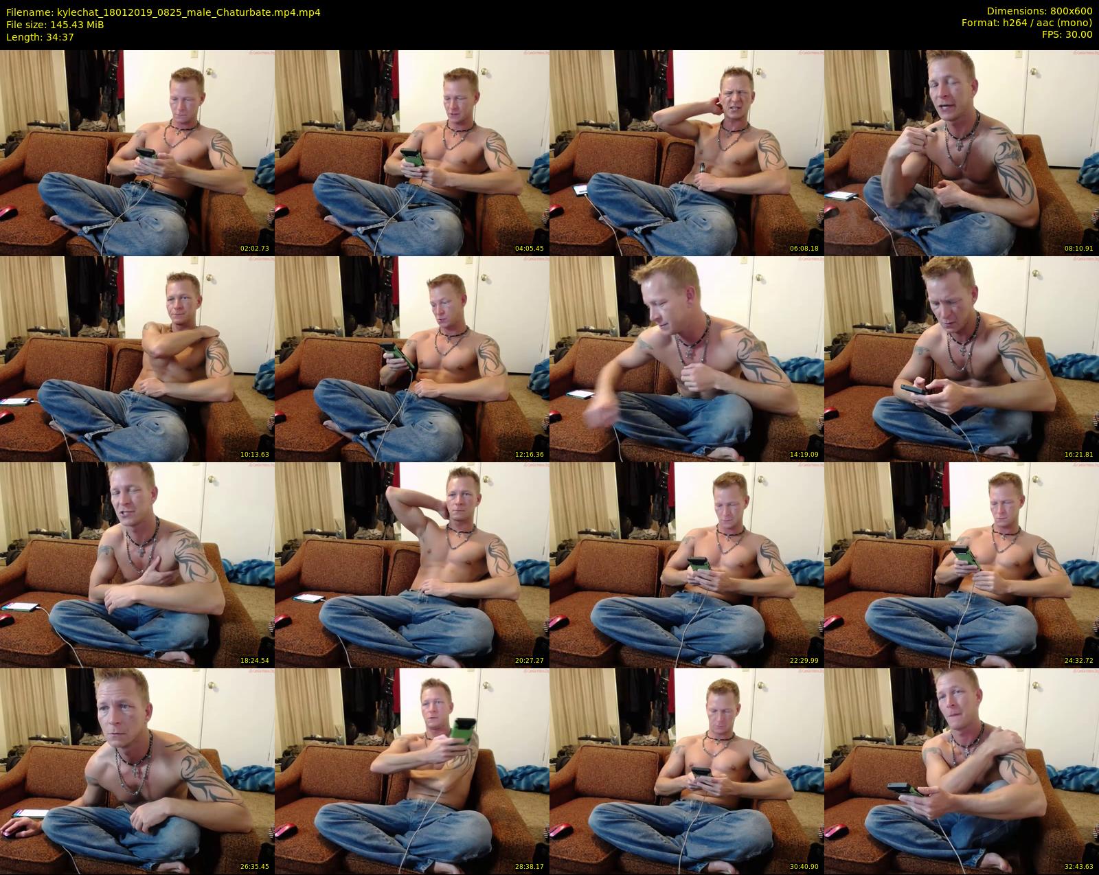 kylechat — 35 minute Chaturbate male cam show recording, 480p, Jan 18, 2019