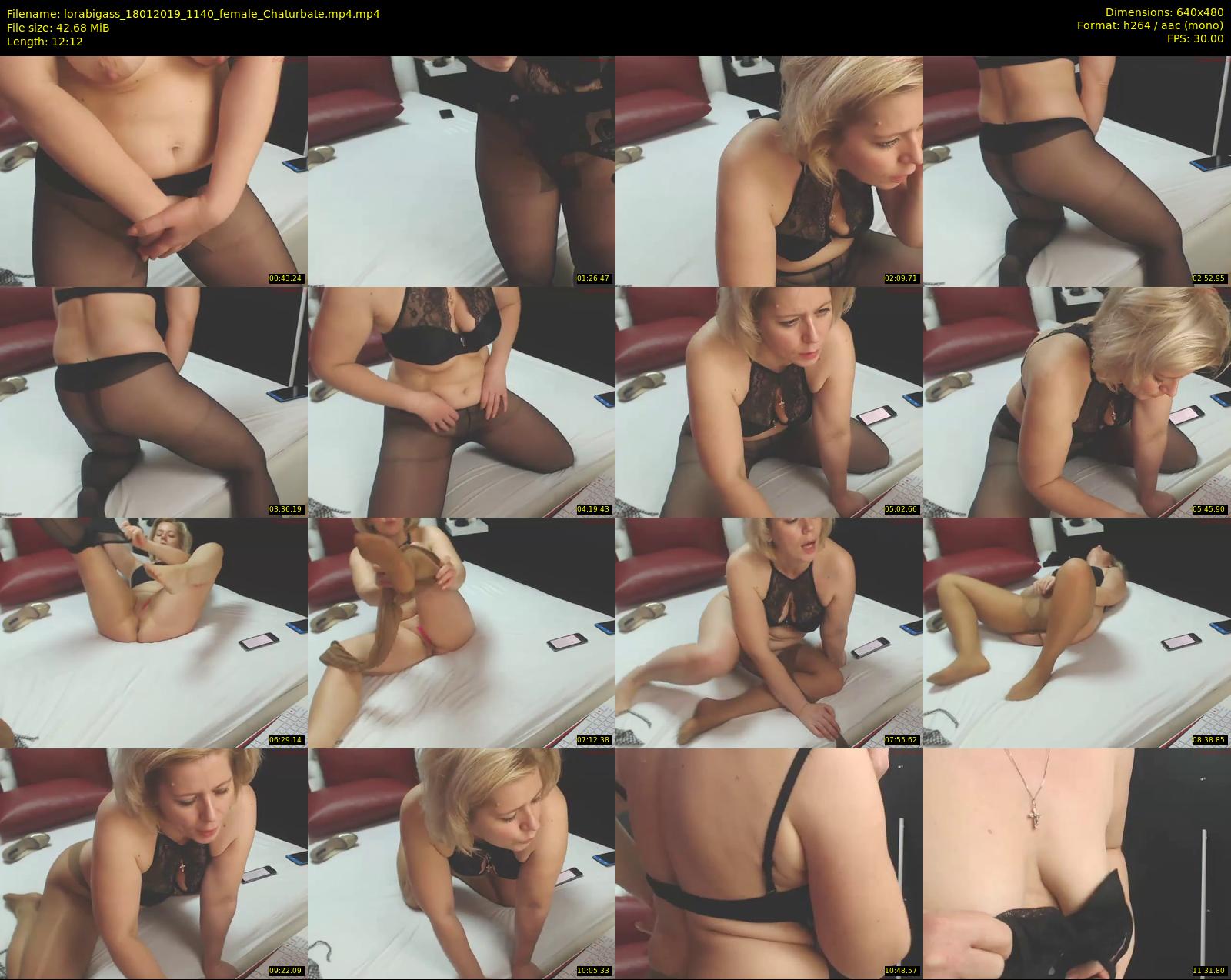 lorabigass — 13 minute Chaturbate female cam show recording, 480p, Jan 18, 2019