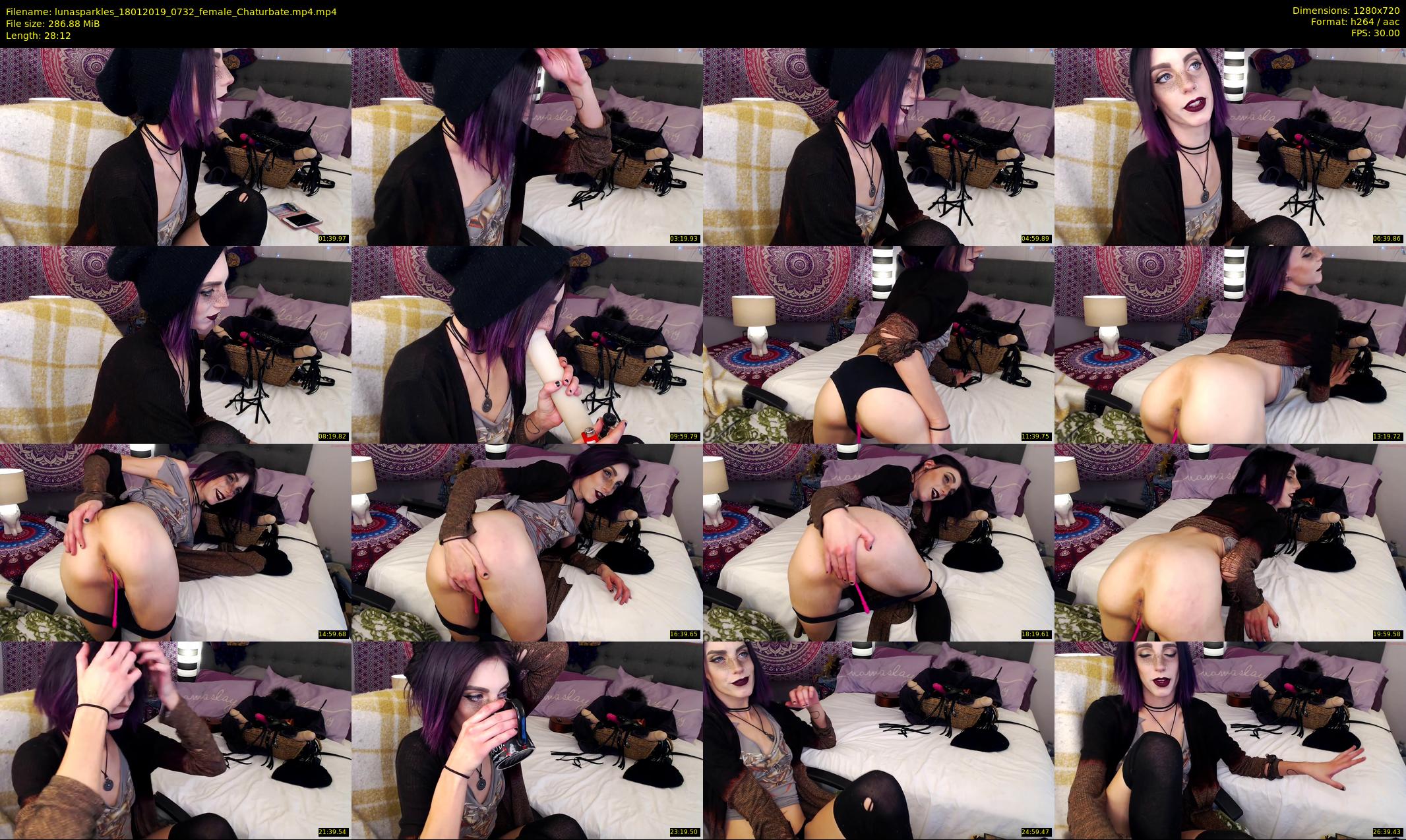 lunasparkles — 29 minute Chaturbate female cam show recording, 720p, Jan 18, 2019