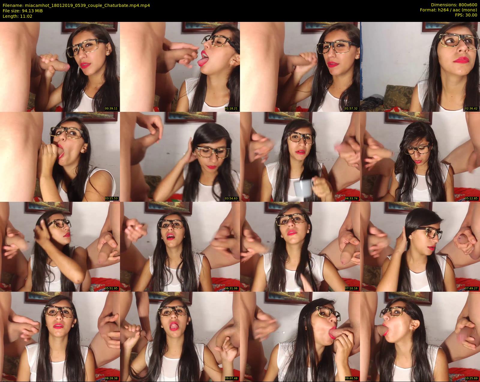 miacamhot — 12 minute Chaturbate couple cam show recording, 480p, Jan 18, 2019