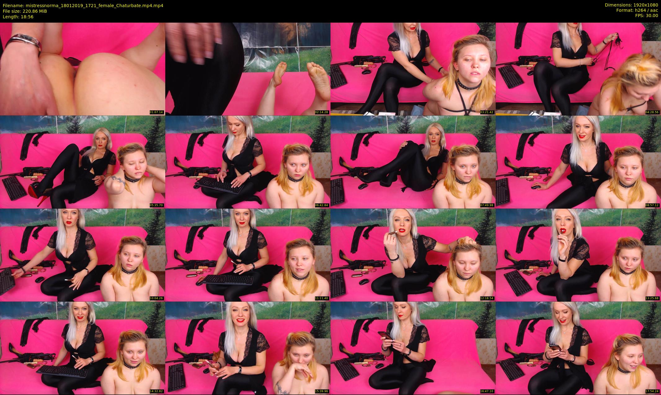 mistressnorma — 19 minute Chaturbate female cam show recording, 1080p, Jan 18, 2019