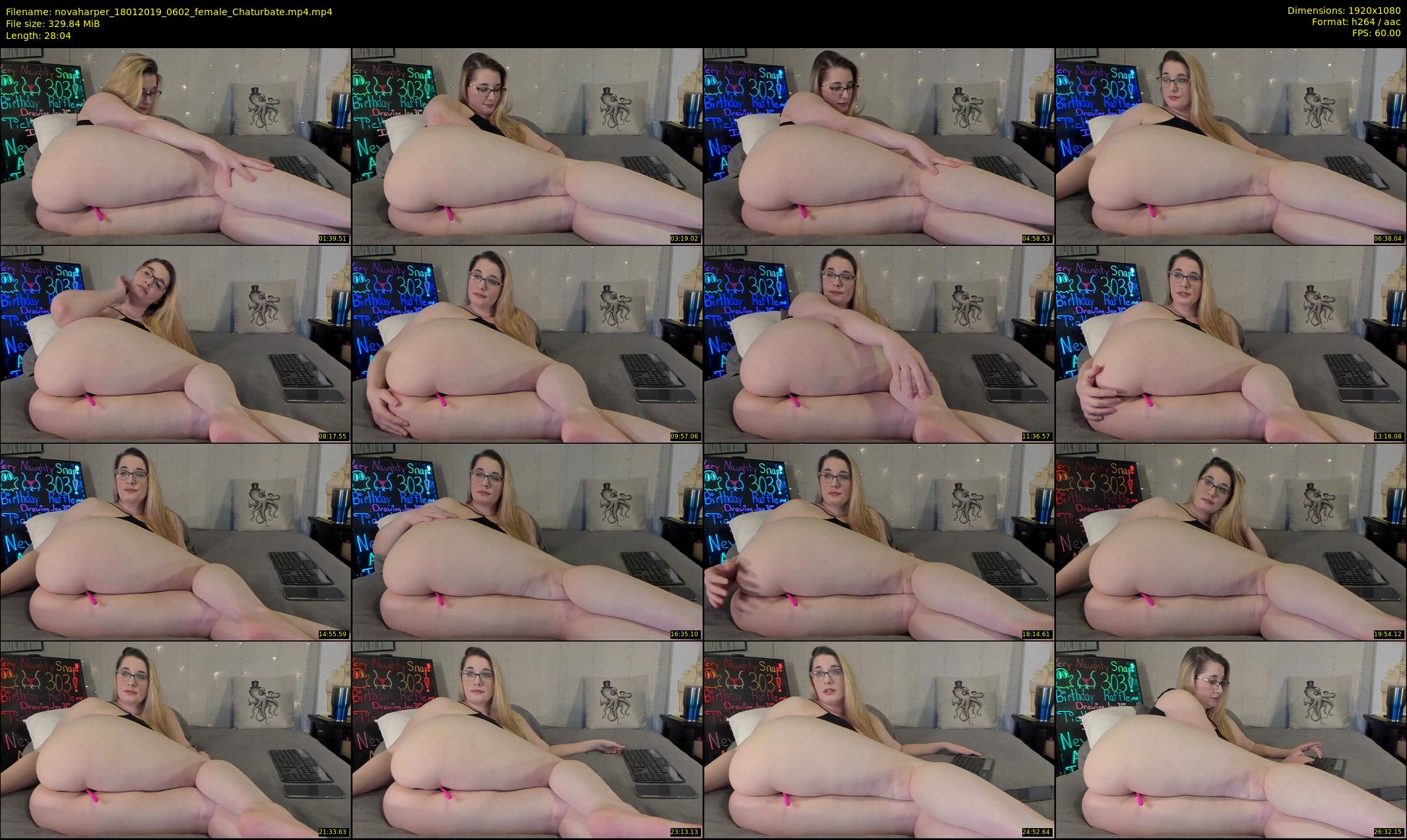 novaharper — 29 minute Chaturbate female cam show recording, 1080p, Jan 18, 2019