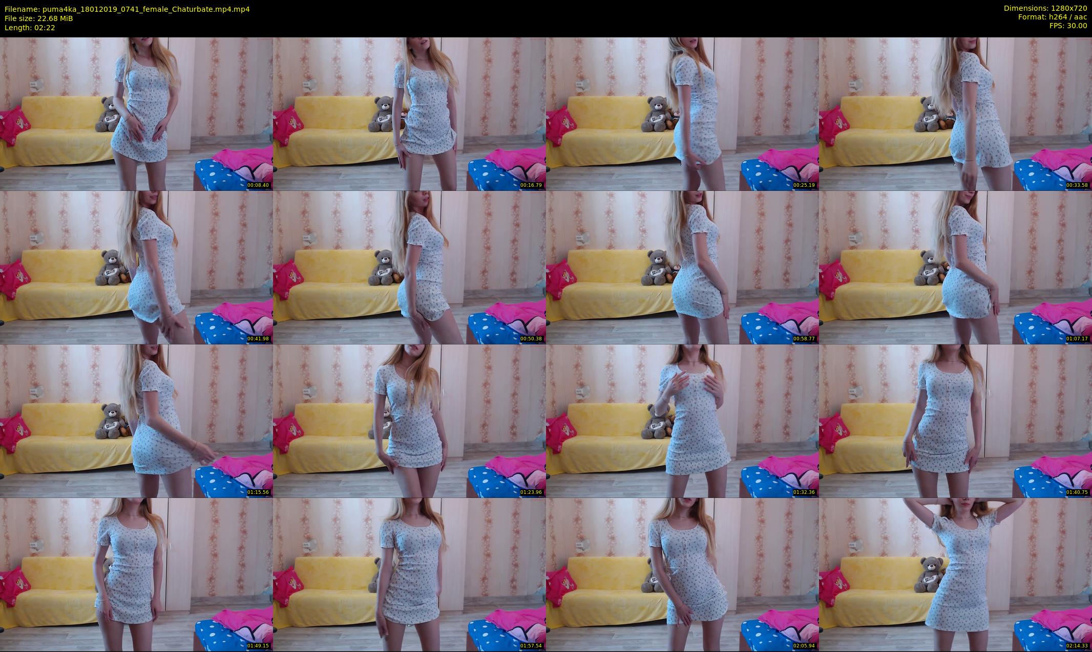 puma4ka — 3 minute Chaturbate female cam show recording, 720p, Jan 18, 2019