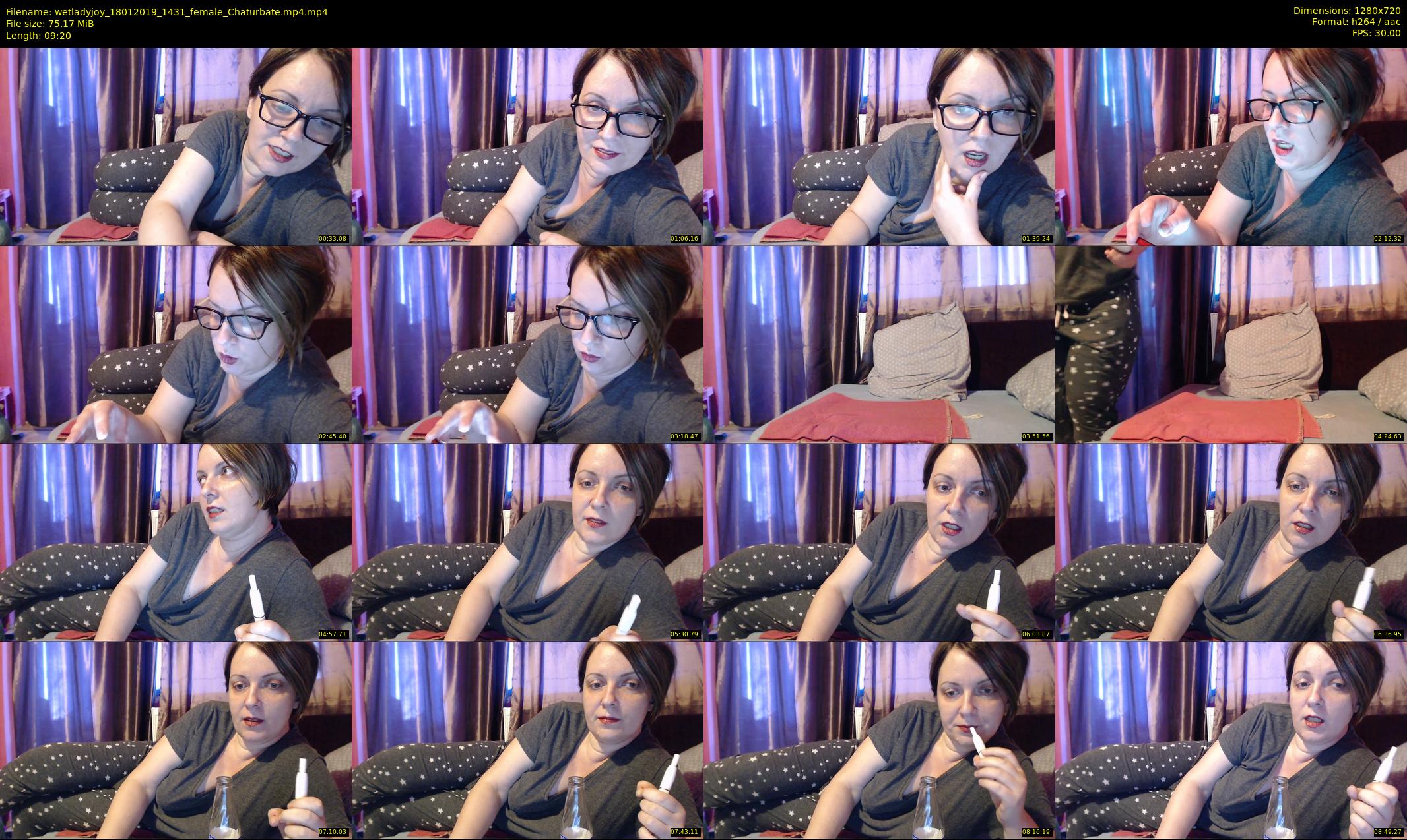 wetladyjoy — 10 minute Chaturbate female cam show recording, 720p, Jan 18, 2019