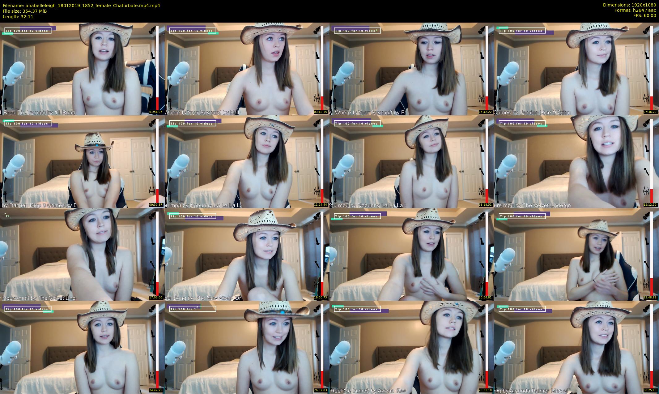 anabelleleigh — 33 minute Chaturbate female cam show recording, 1080p, Jan 18, 2019